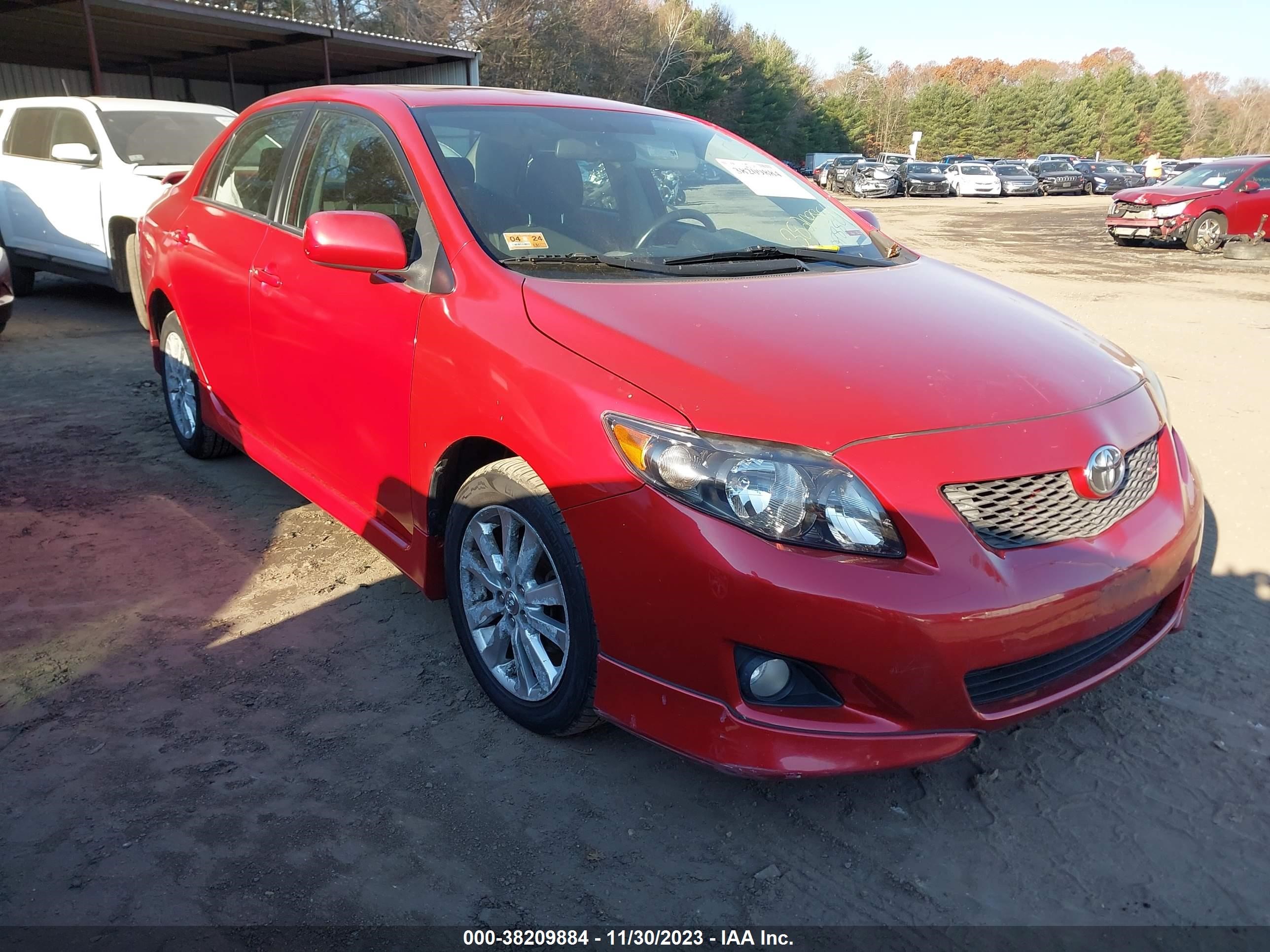 toyota corolla 2009 1nxbu40e29z067331