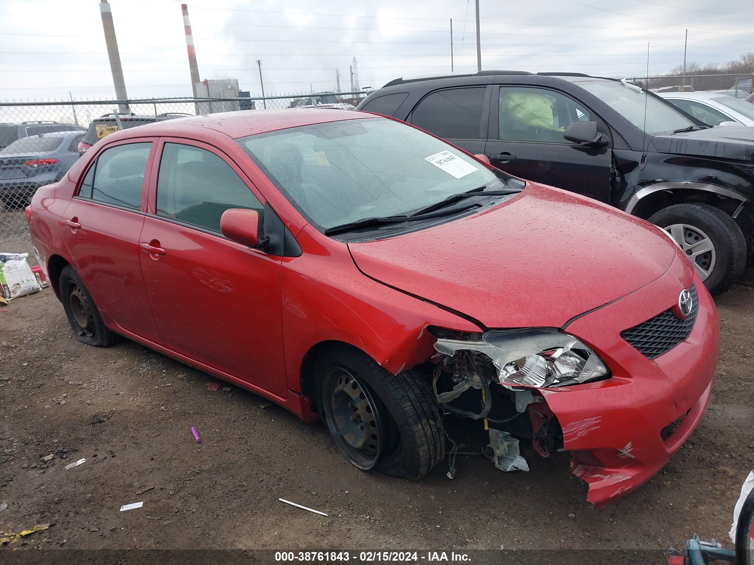 toyota corolla 2009 1nxbu40e39z073722