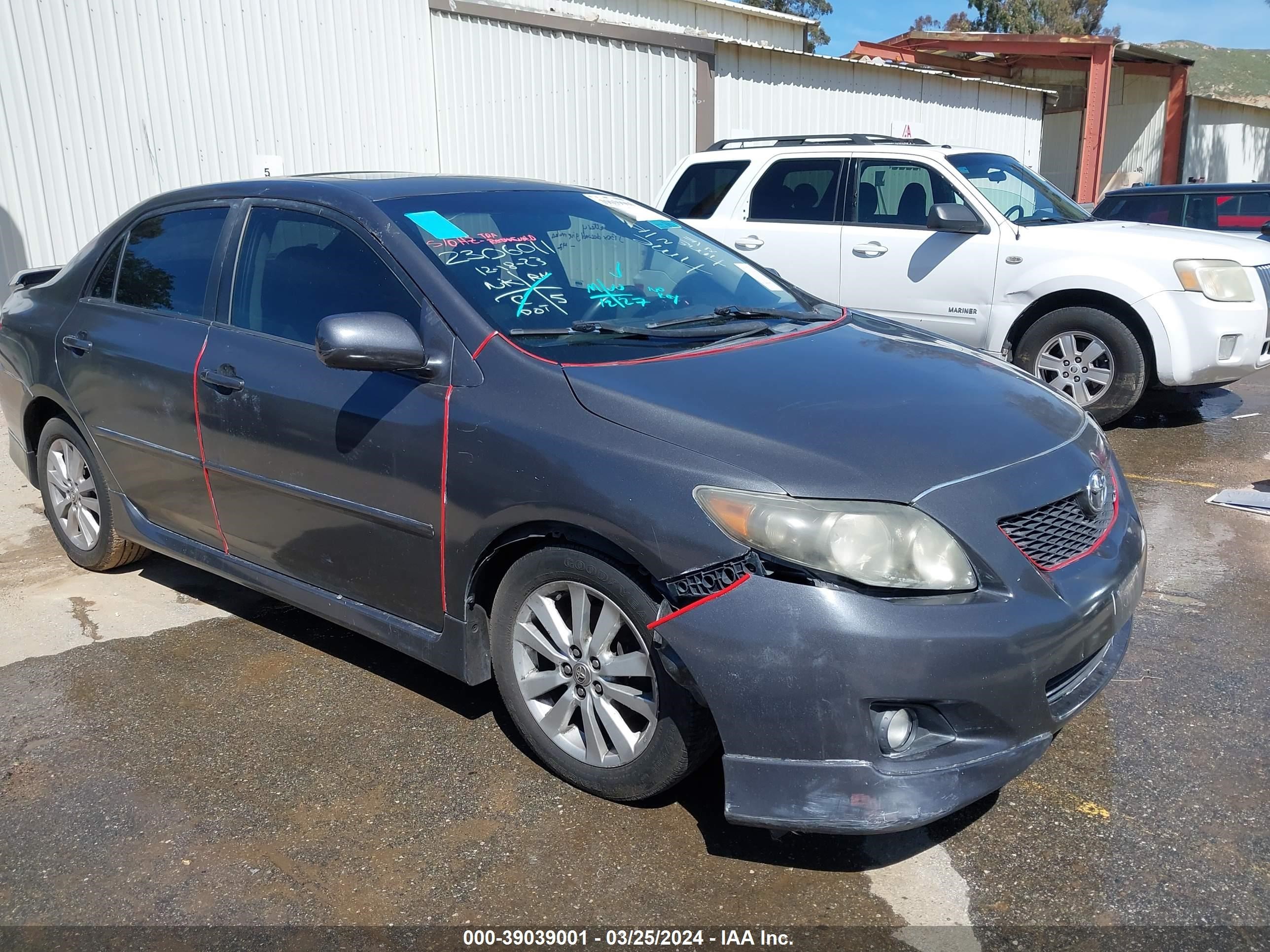 toyota corolla 2009 1nxbu40e69z127109