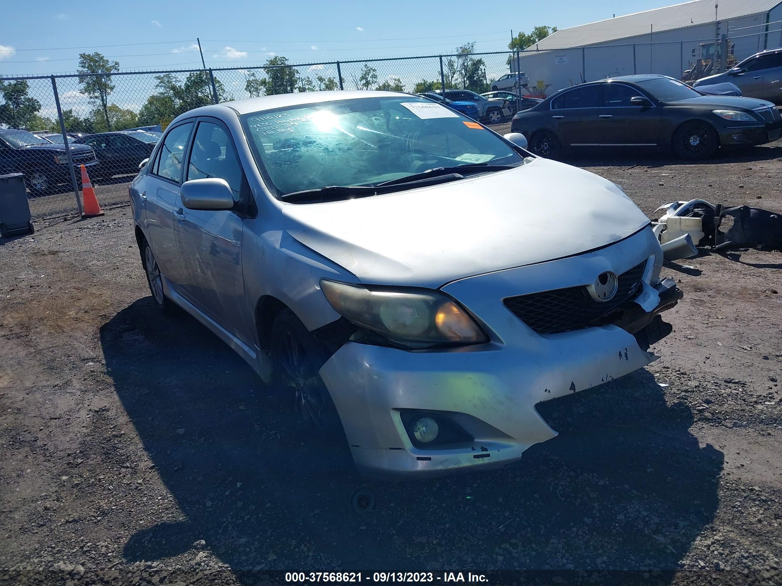 toyota corolla 2009 1nxbu40e79z028797