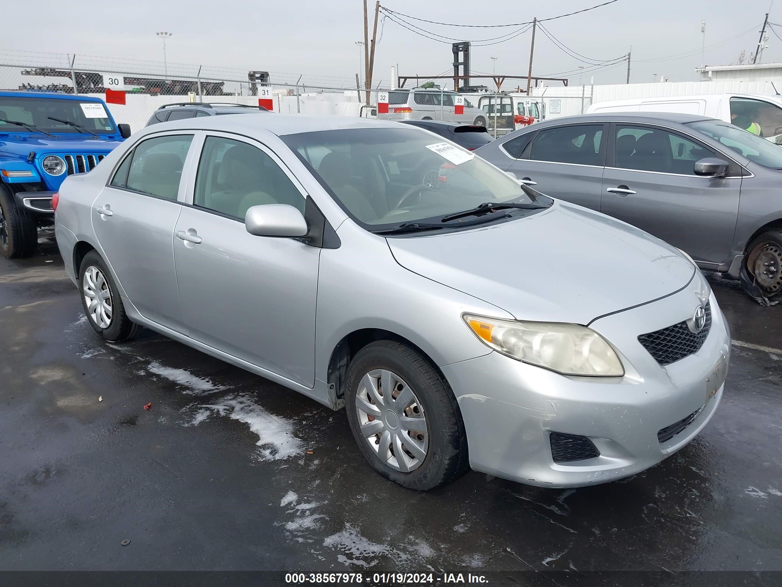 toyota corolla 2009 1nxbu40e79z066272