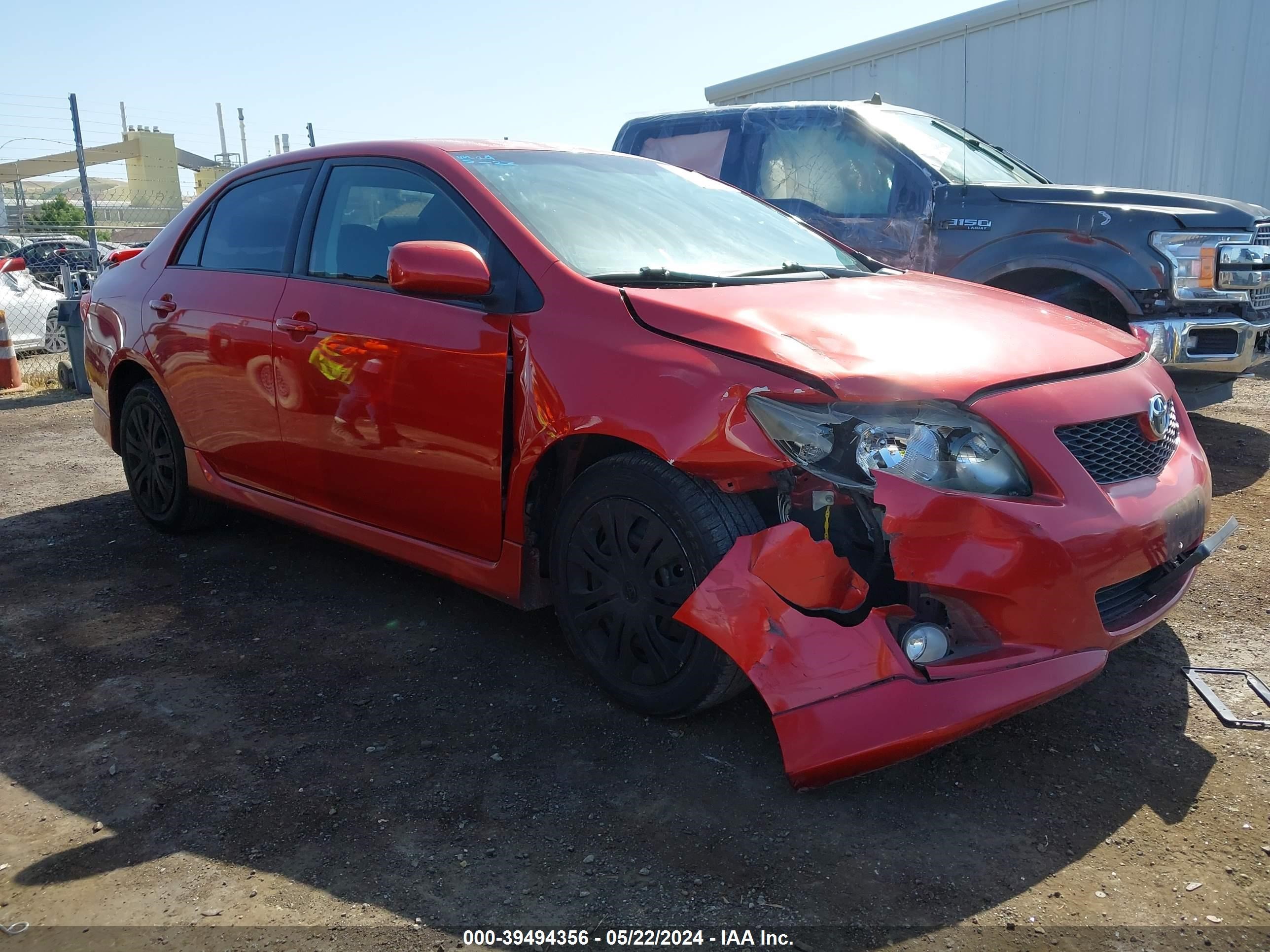 toyota corolla 2009 1nxbu40e79z093794