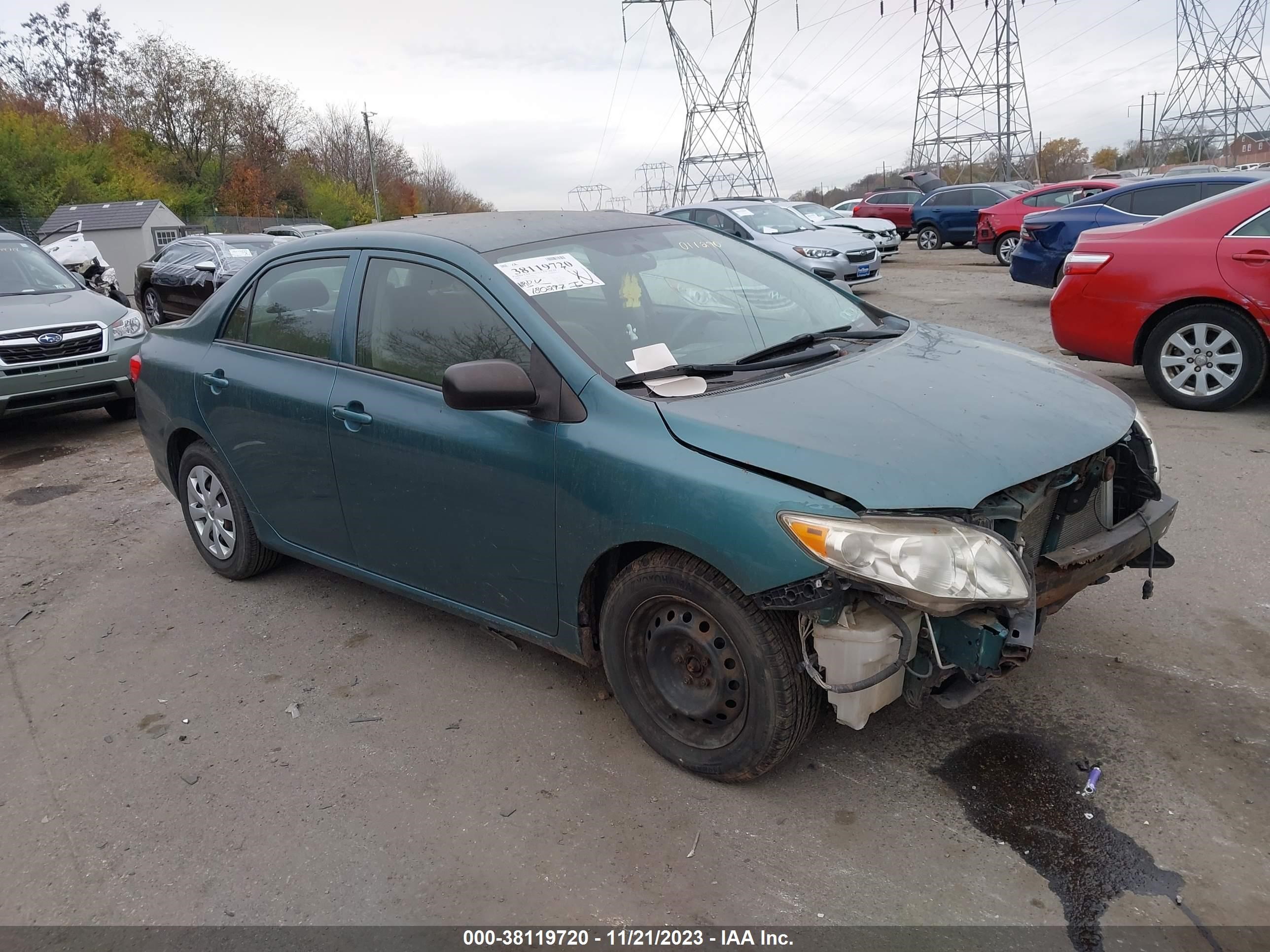 toyota corolla 2009 1nxbu40e99z011290