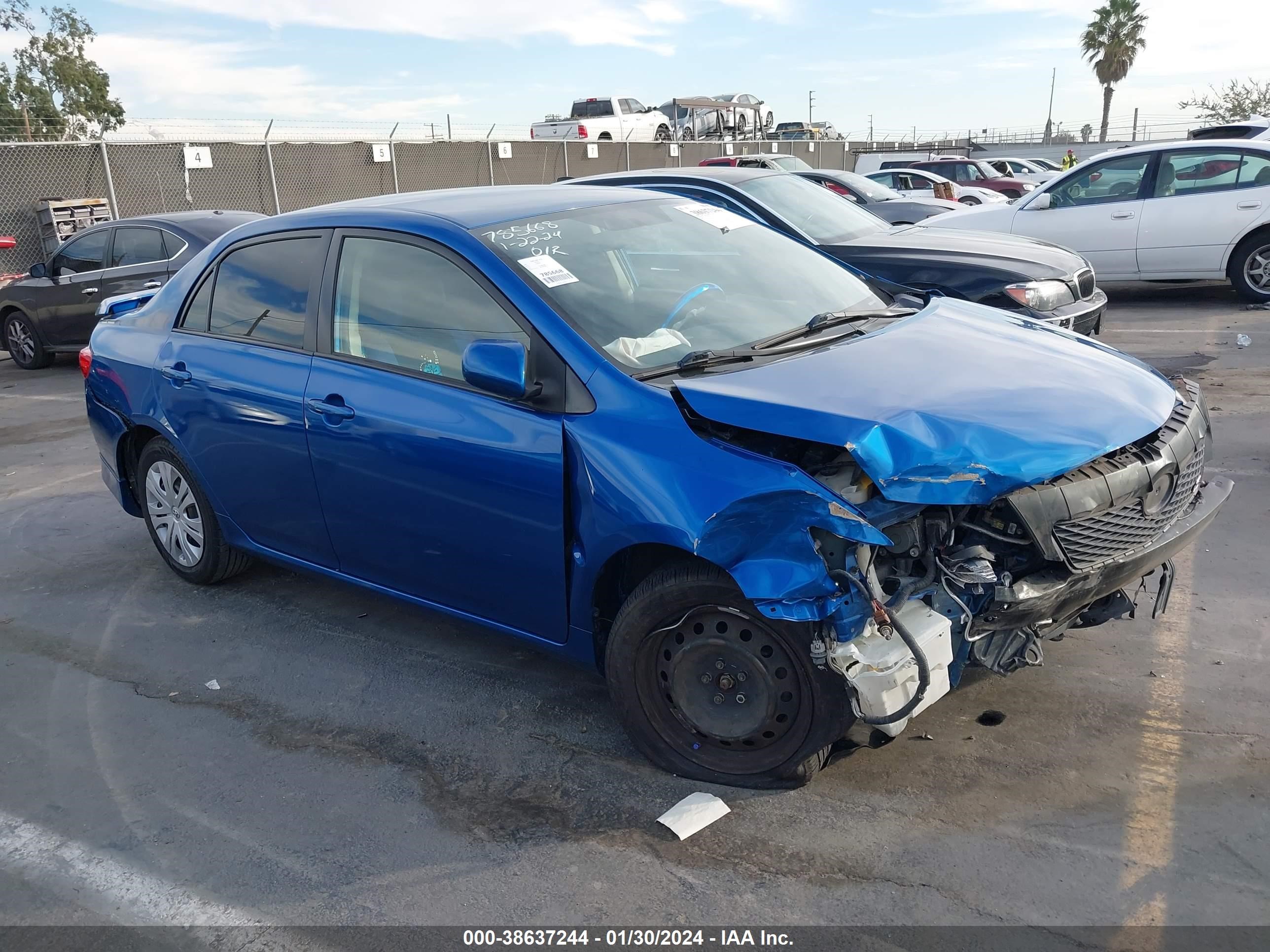 toyota corolla 2009 1nxbu40e99z070422