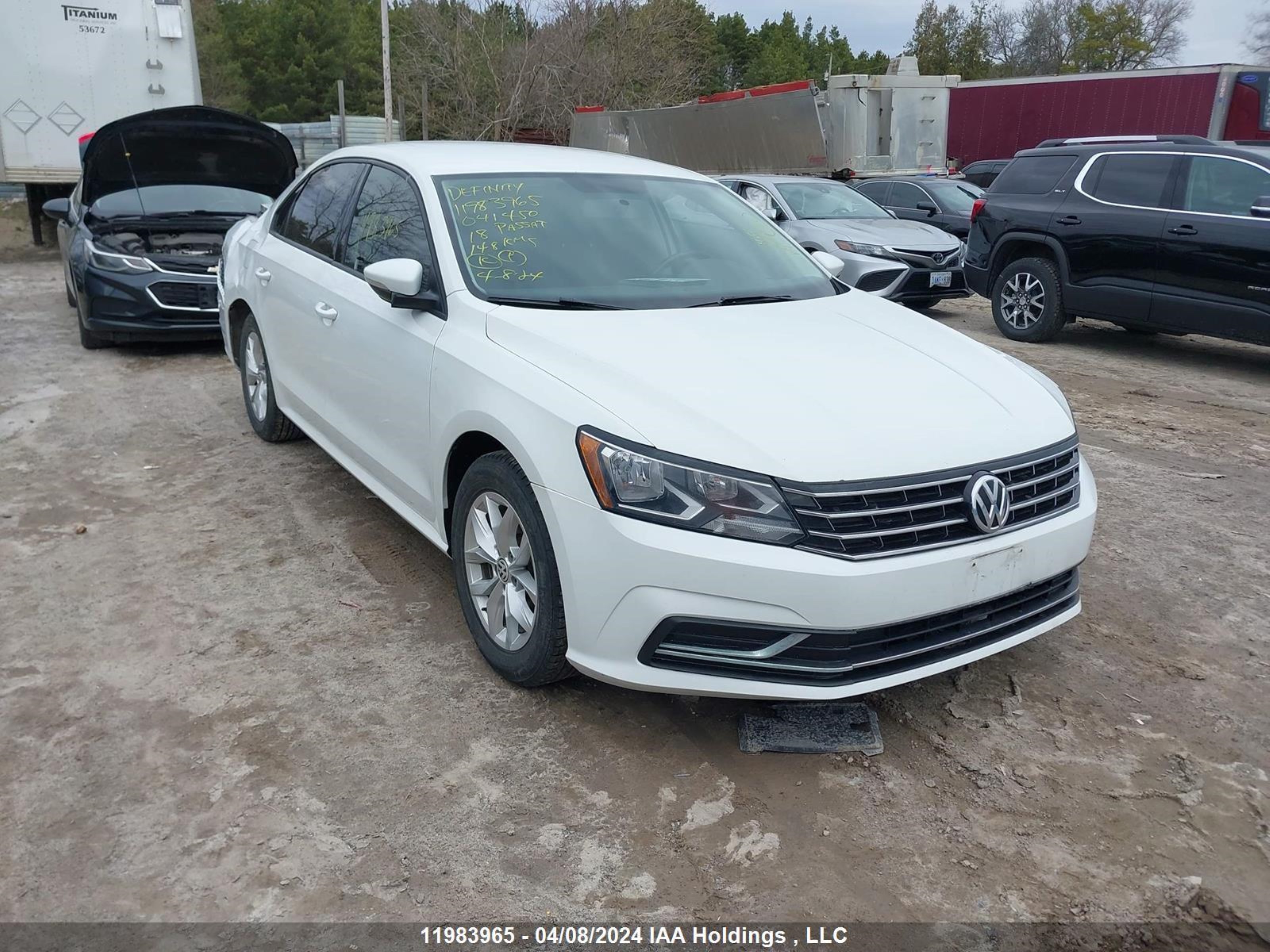 volkswagen passat 2018 1vwaa7a33jc041450