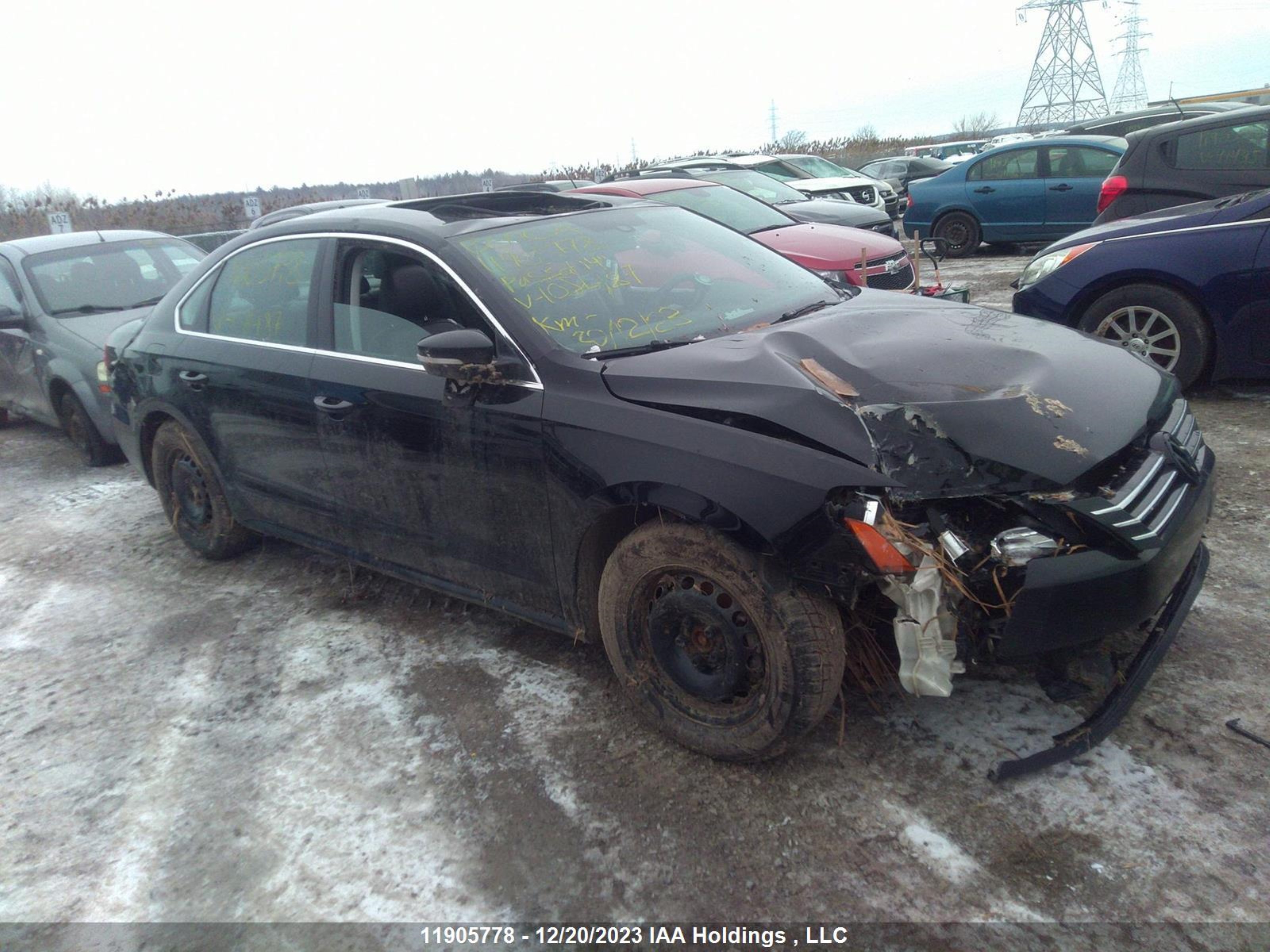 volkswagen passat 2014 1vwbs7a31ec108487