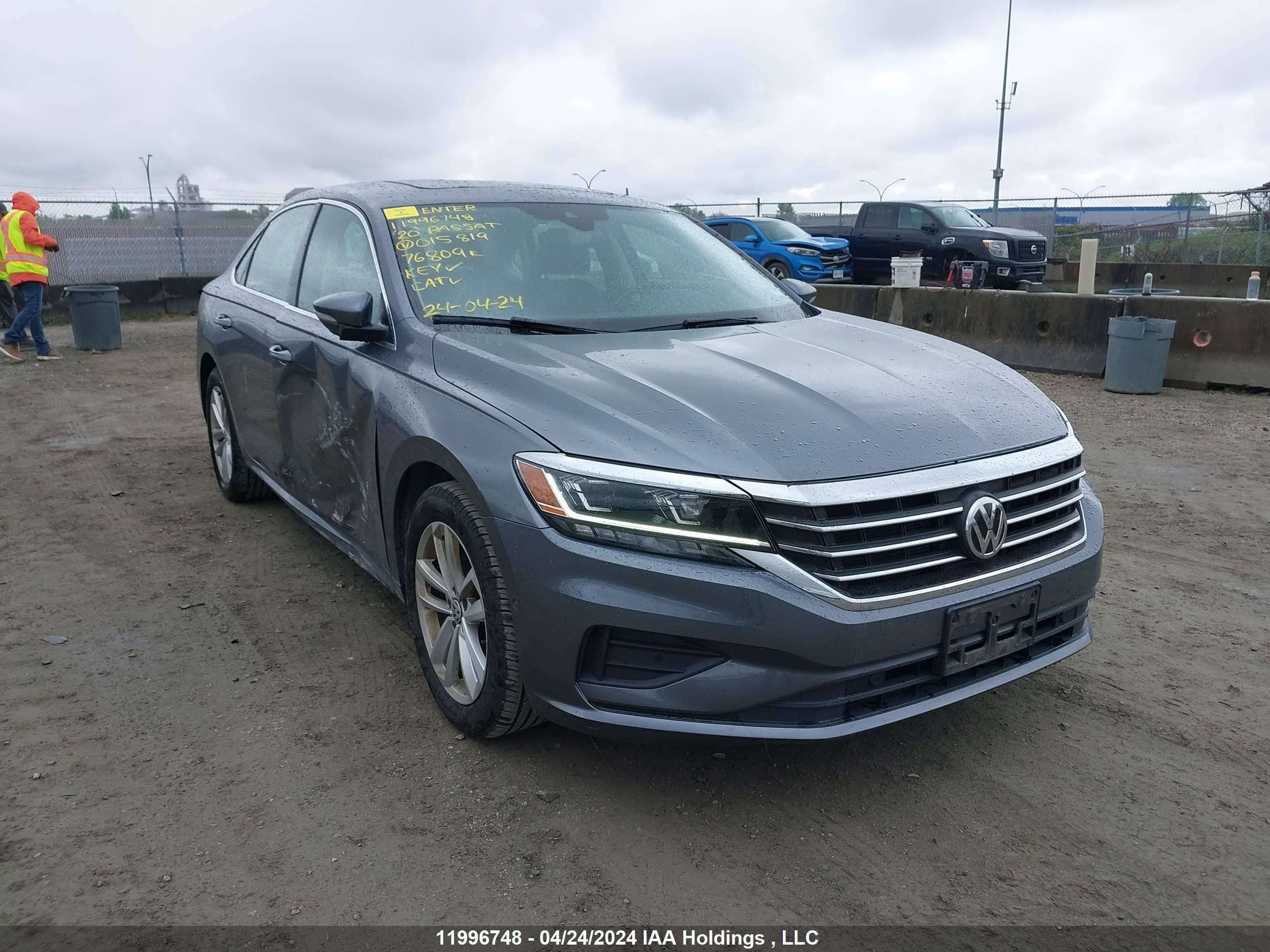 volkswagen passat 2020 1vwua7a35lc015819