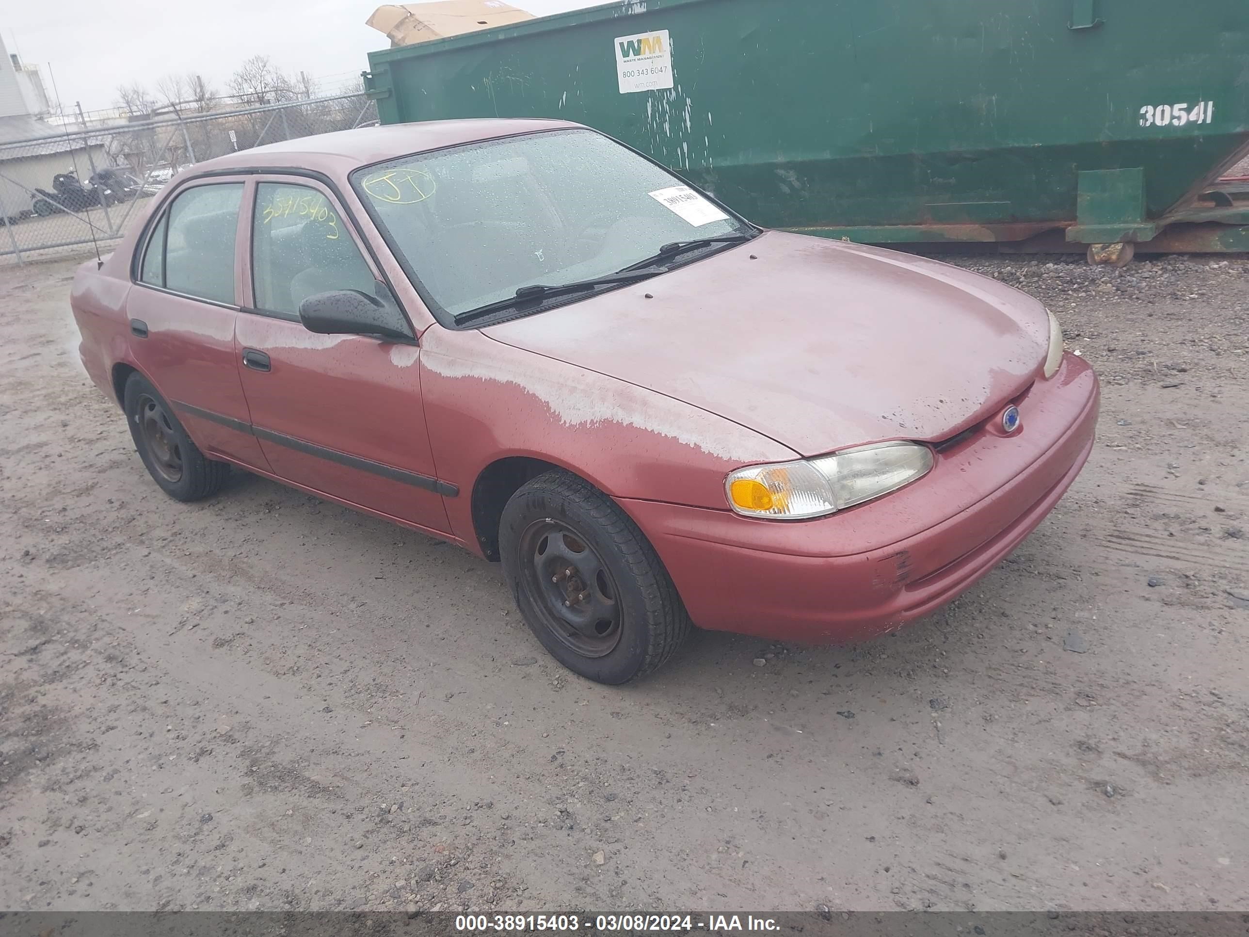 chevrolet prizm 1999 1y1sk5286xz416672