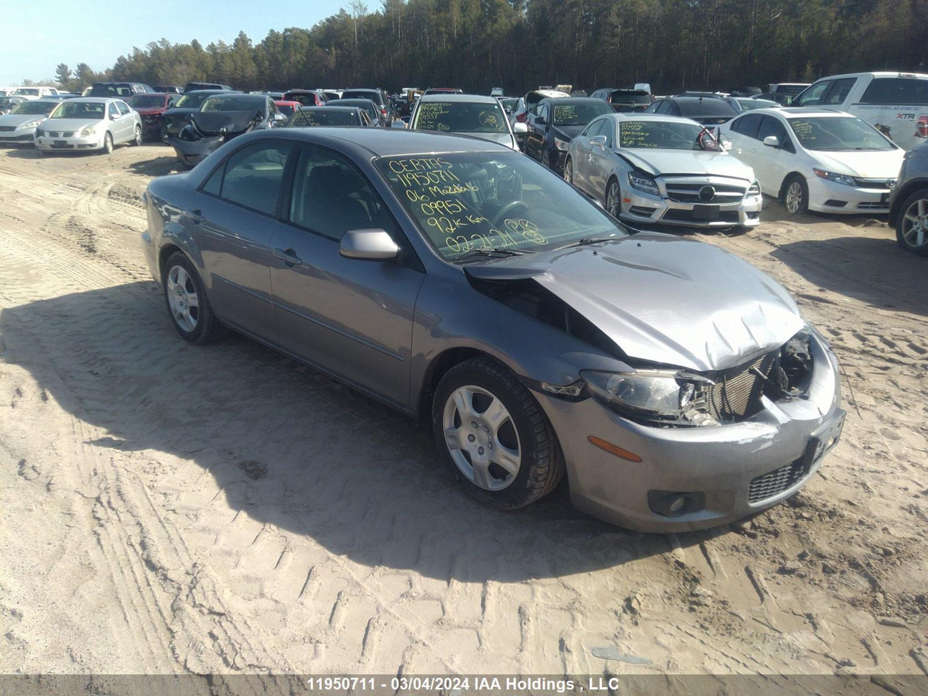 mazda 6 2006 1yvfp80c865m09951