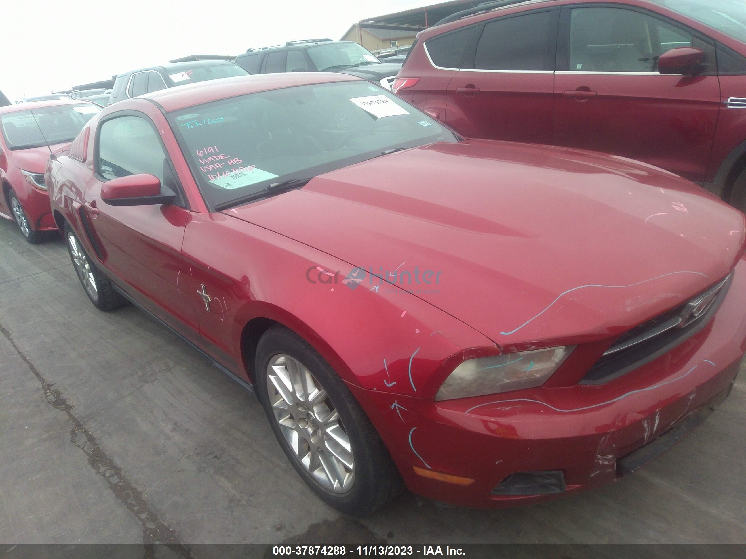 ford mustang 2012 1zvbp8am0c5232266