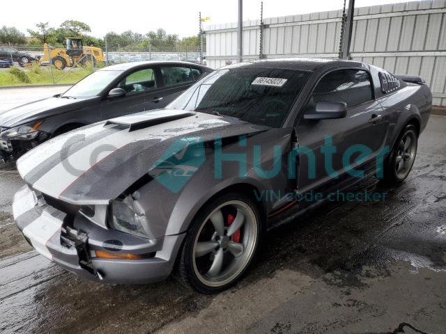 ford mustang 2006 1zvft80n065126878