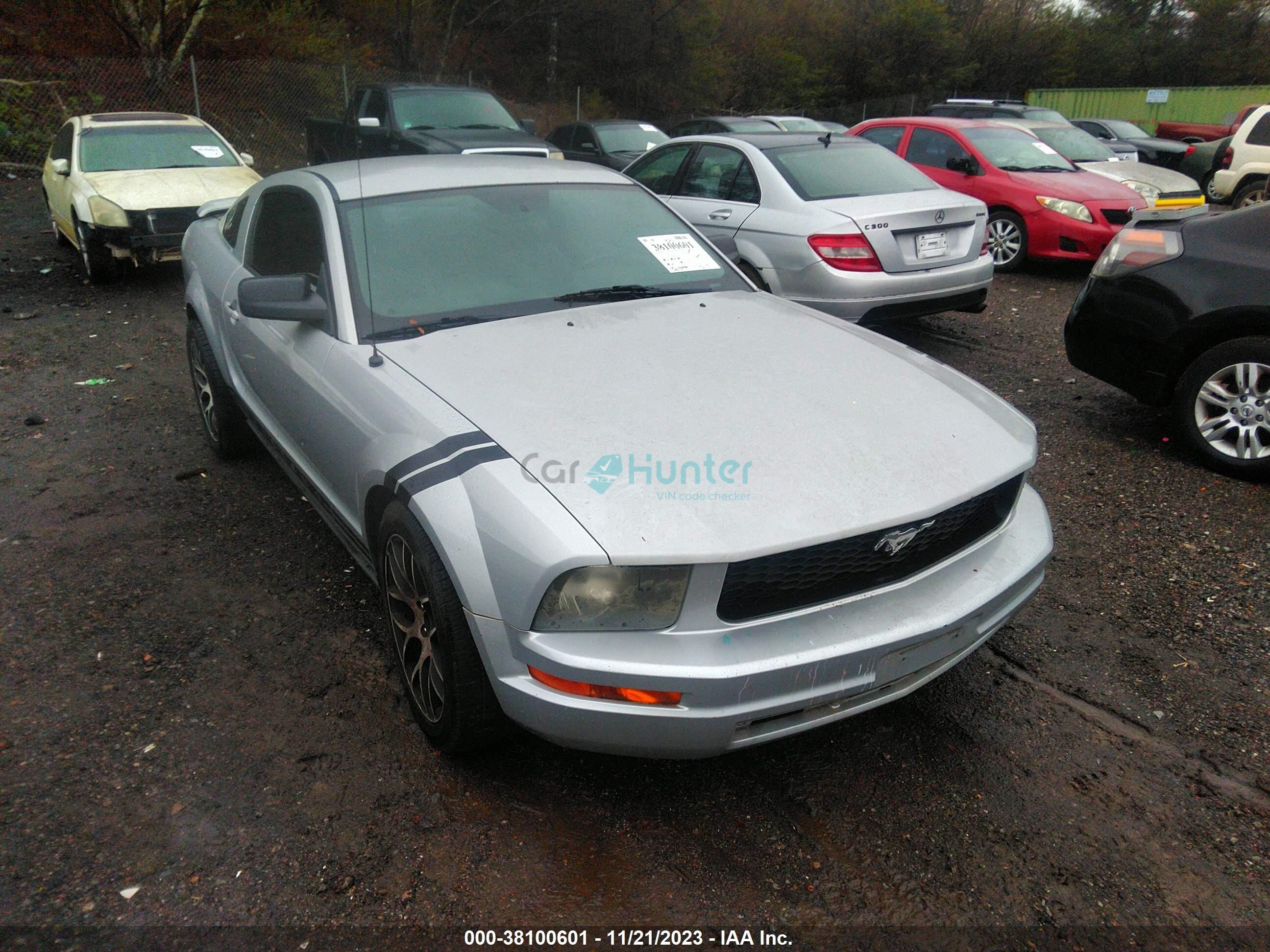 ford mustang 2005 1zvft80n355141468