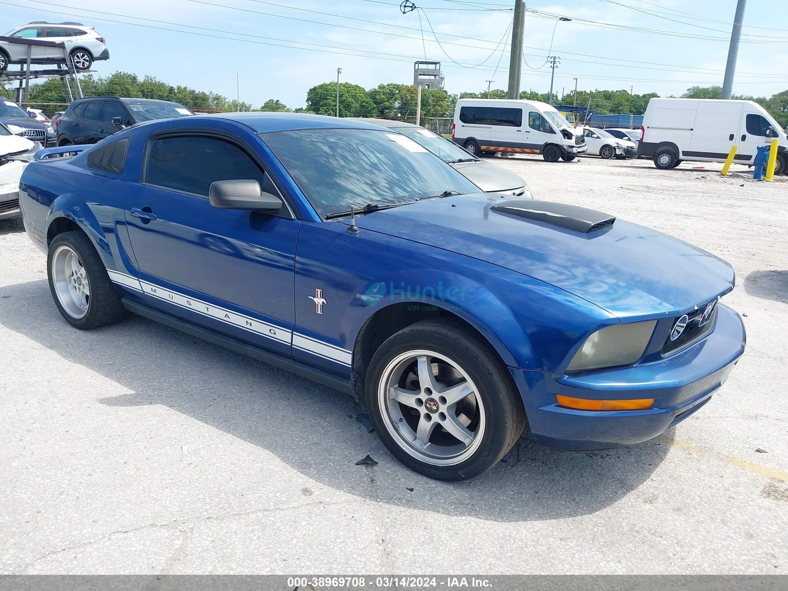 ford mustang 2006 1zvft80n365132738