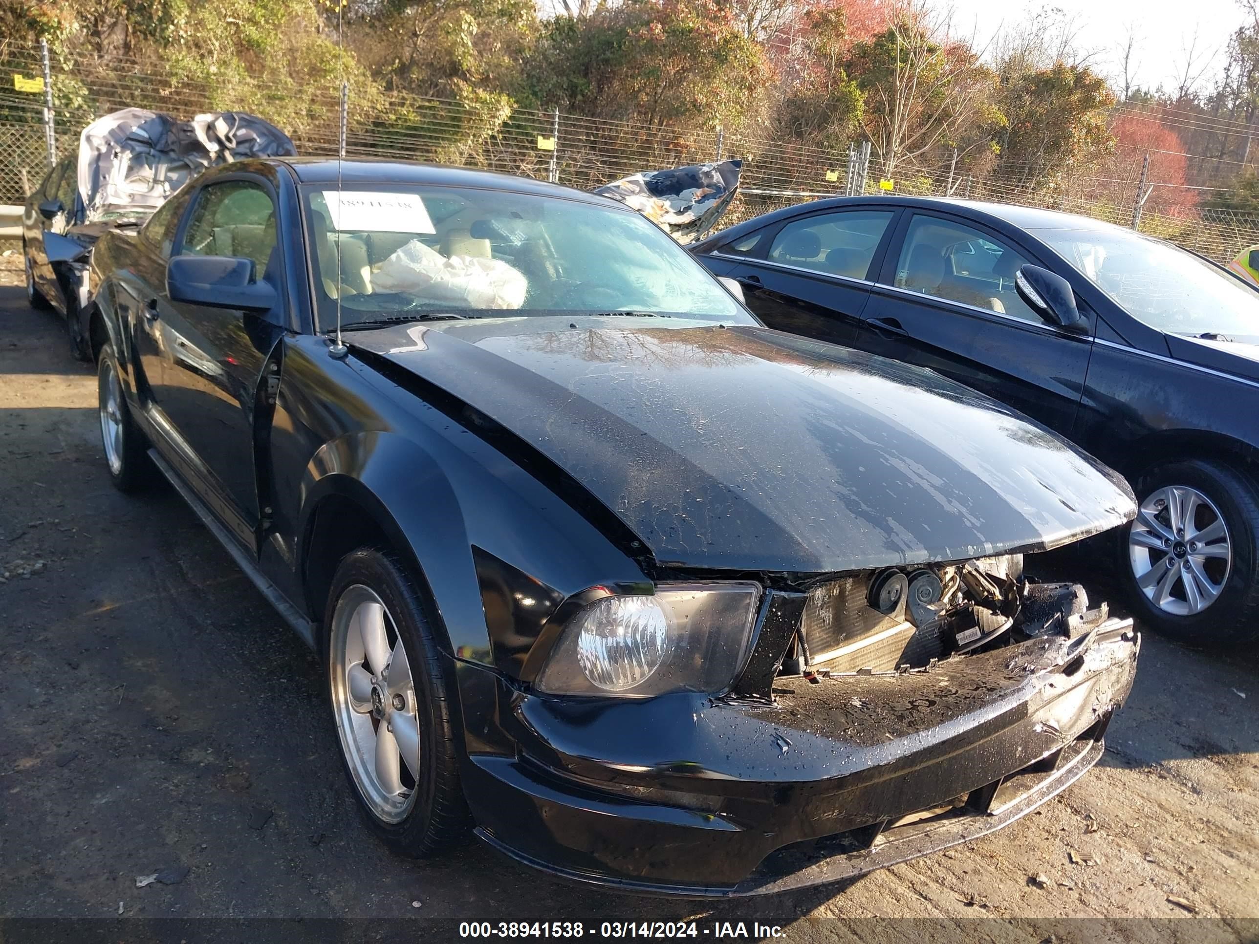 ford mustang 2007 1zvft80n375337803