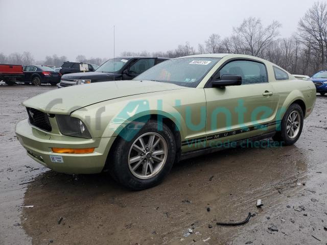 ford mustang 2005 1zvft80n455172132