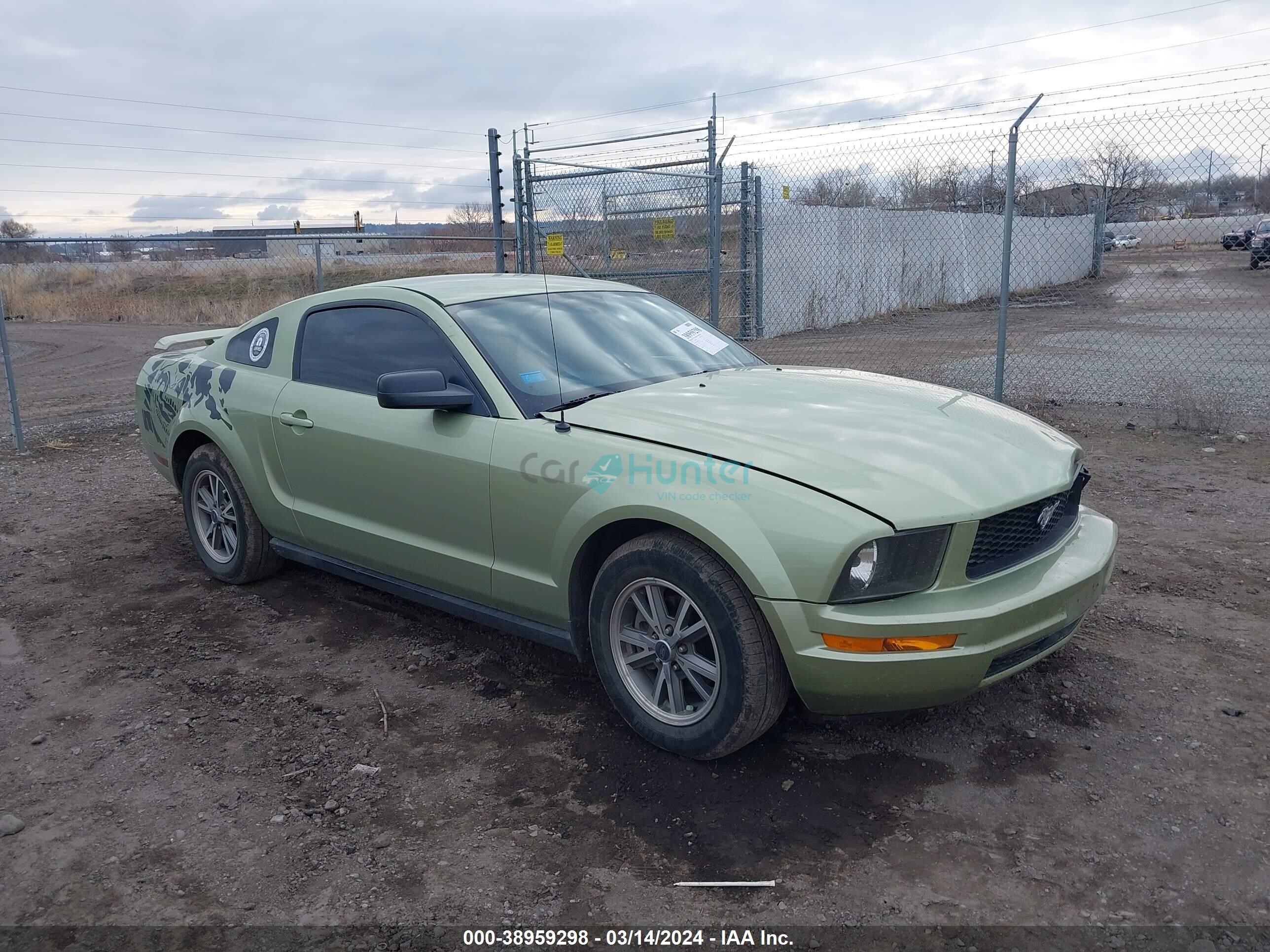 ford mustang 2005 1zvft80n555102915