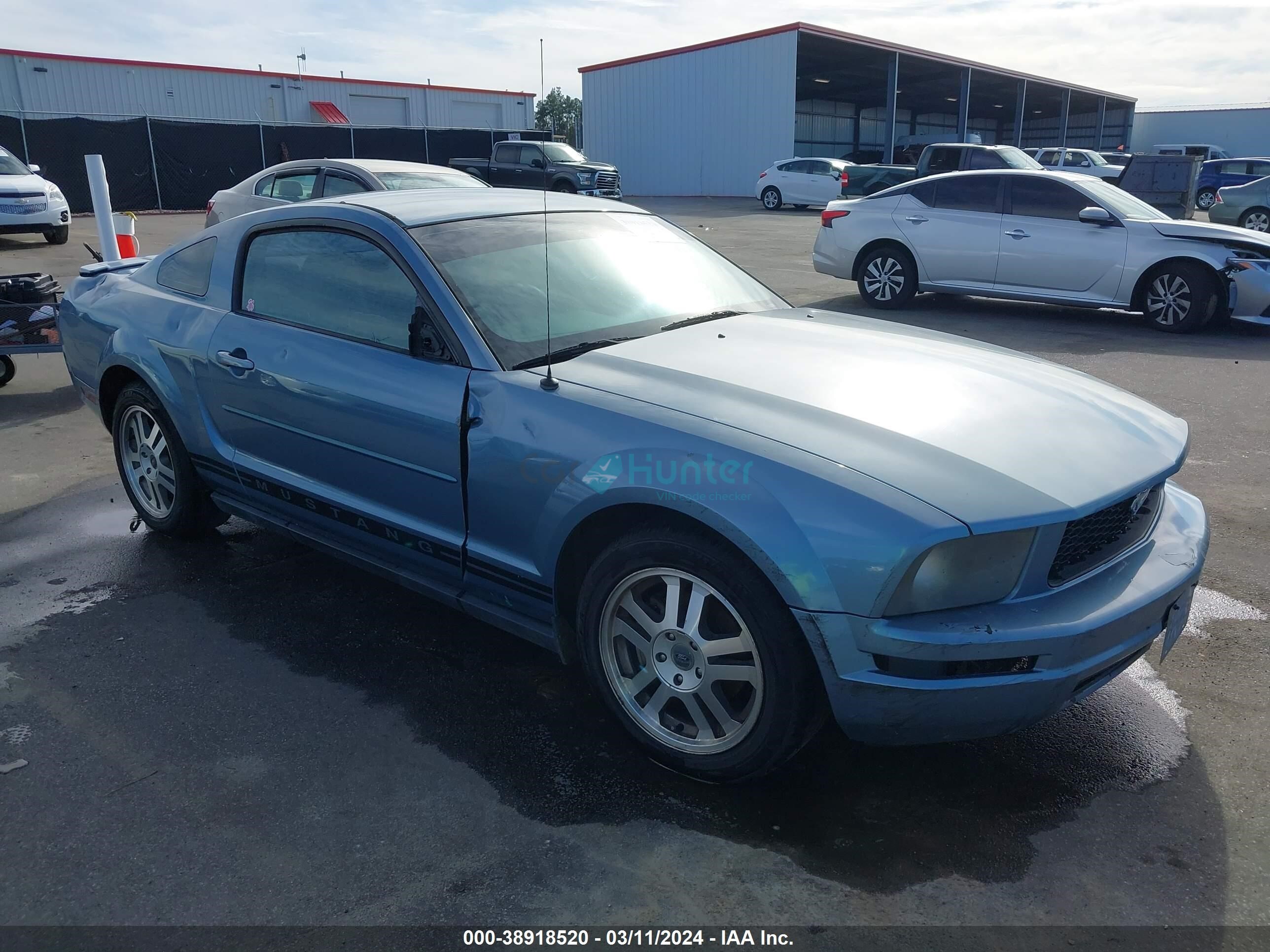 ford mustang 2007 1zvft80n575354585