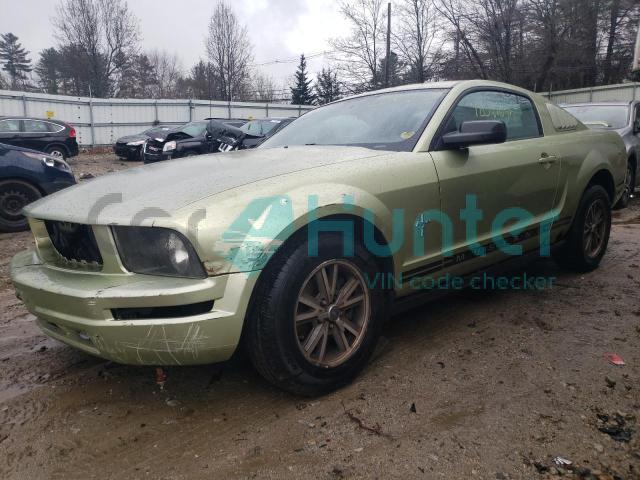 ford mustang 2005 1zvft80n755254694