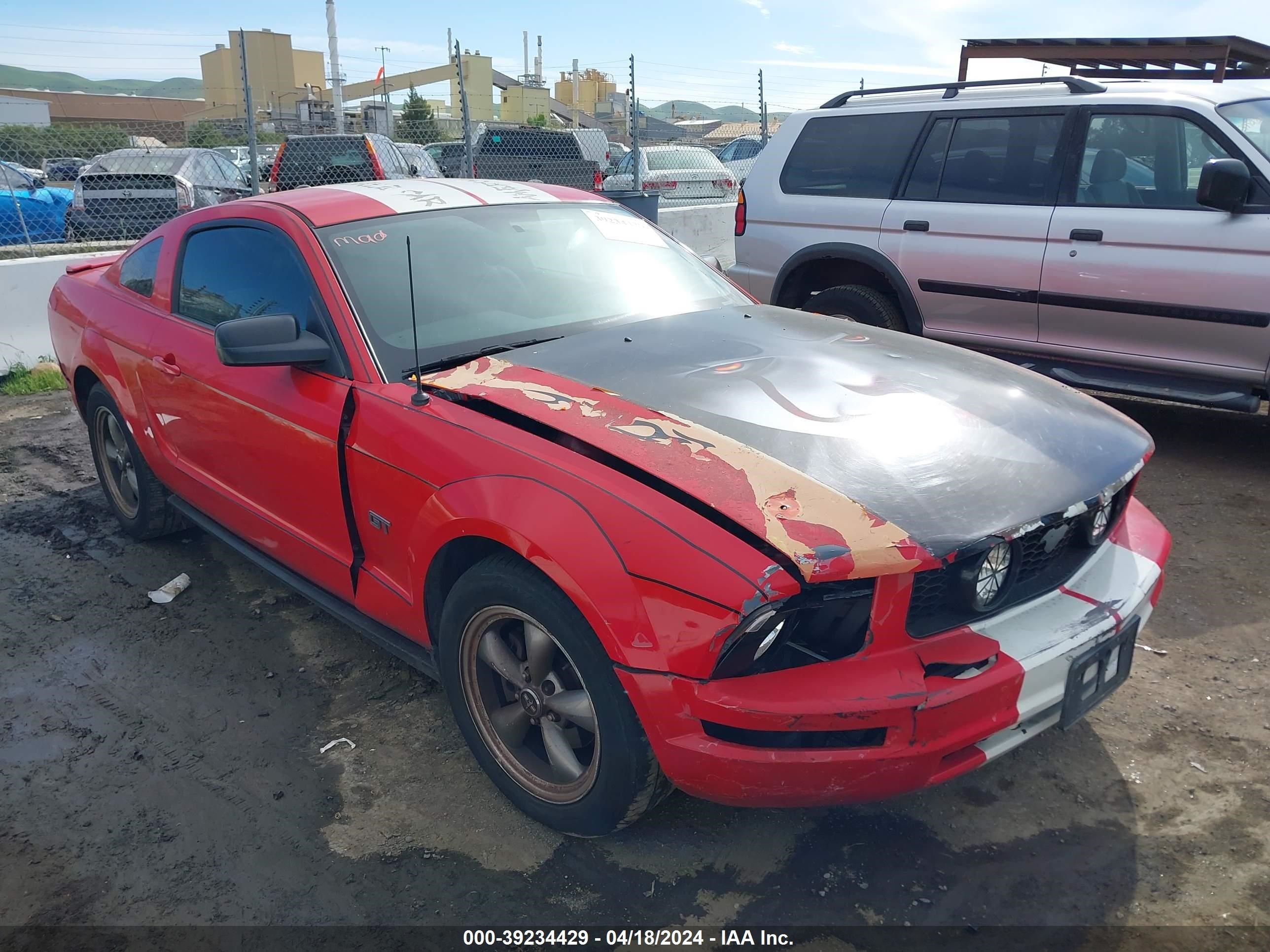 ford mustang 2007 1zvft80nx75336888