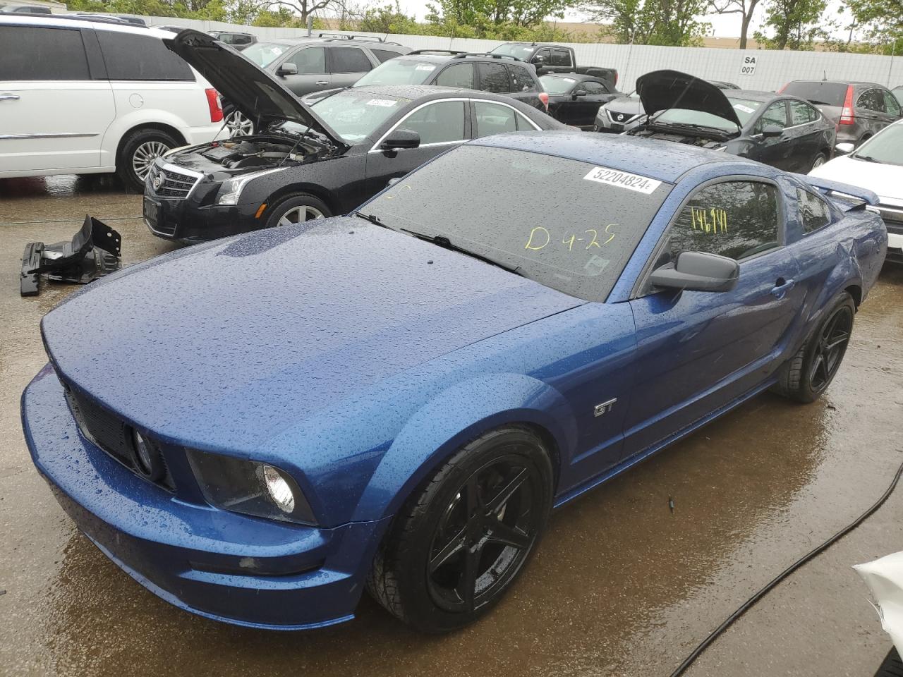 ford mustang 2007 1zvft82h375276072