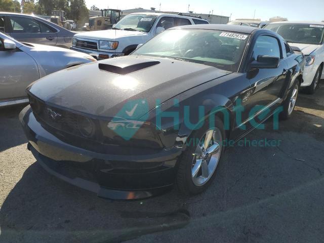 ford mustang gt 2007 1zvft82h475250225
