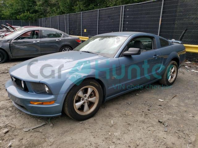 ford mustang gt 2007 1zvft82h575227326