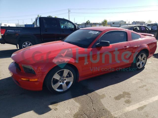 ford mustang gt 2007 1zvft82h975213056