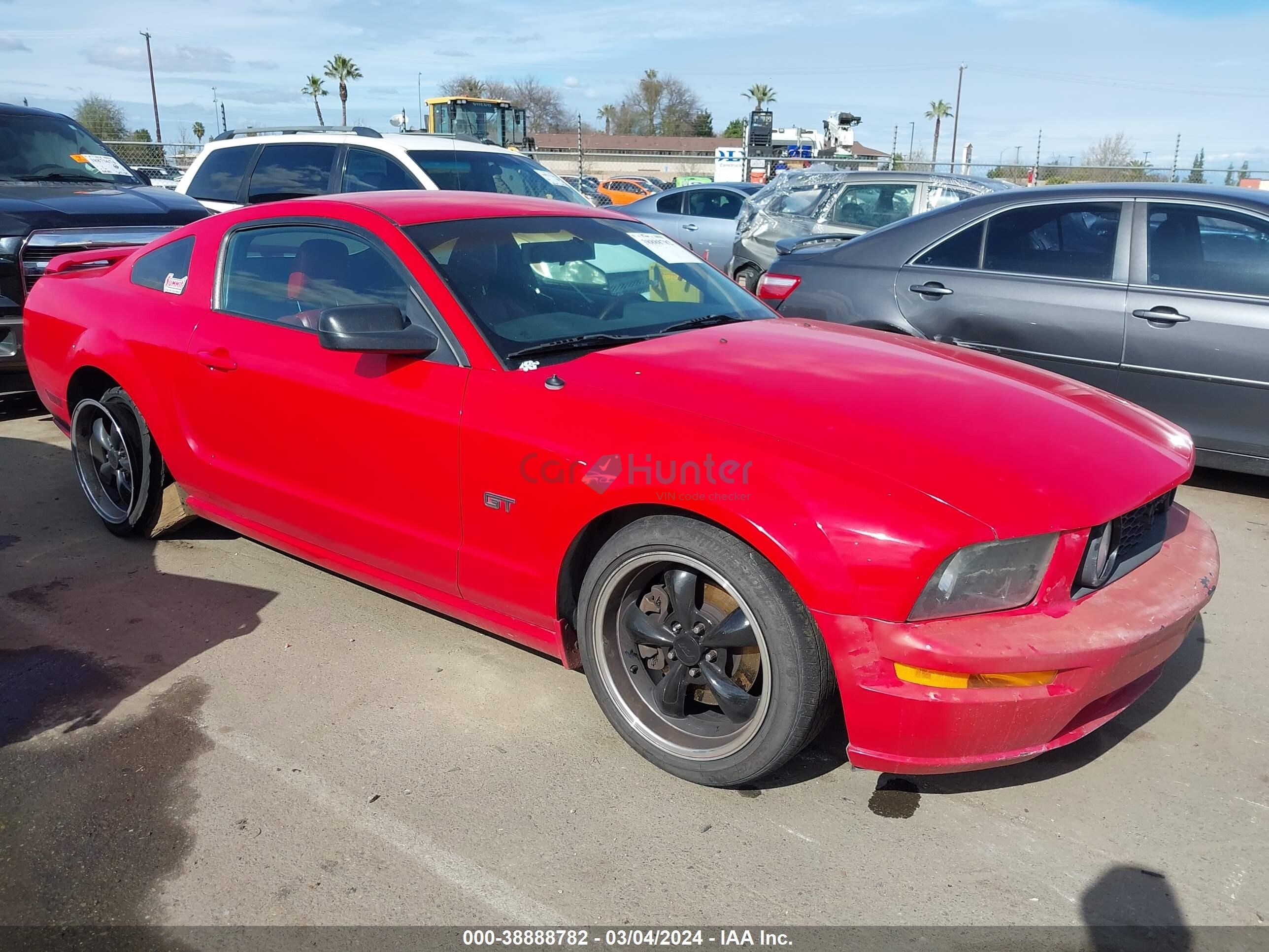 ford mustang 2005 1zvft82hx55144603