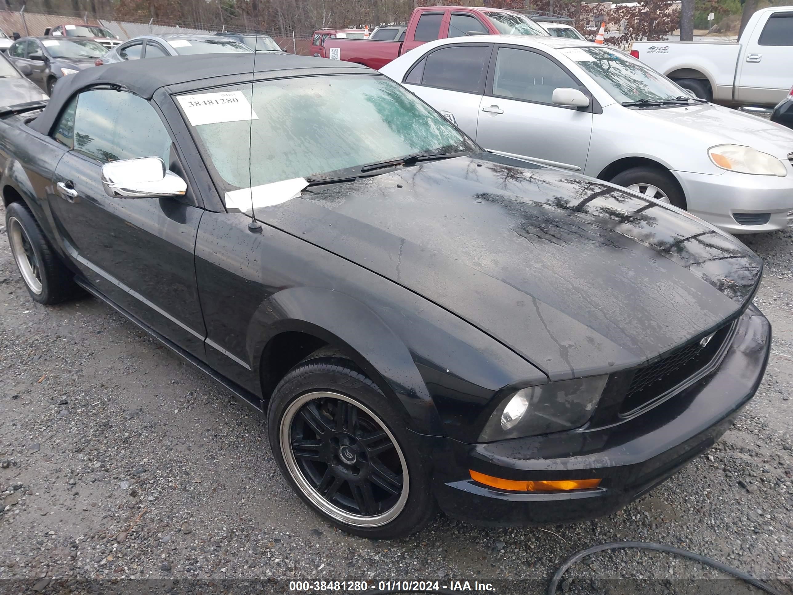 ford mustang 2007 1zvft84n275308819