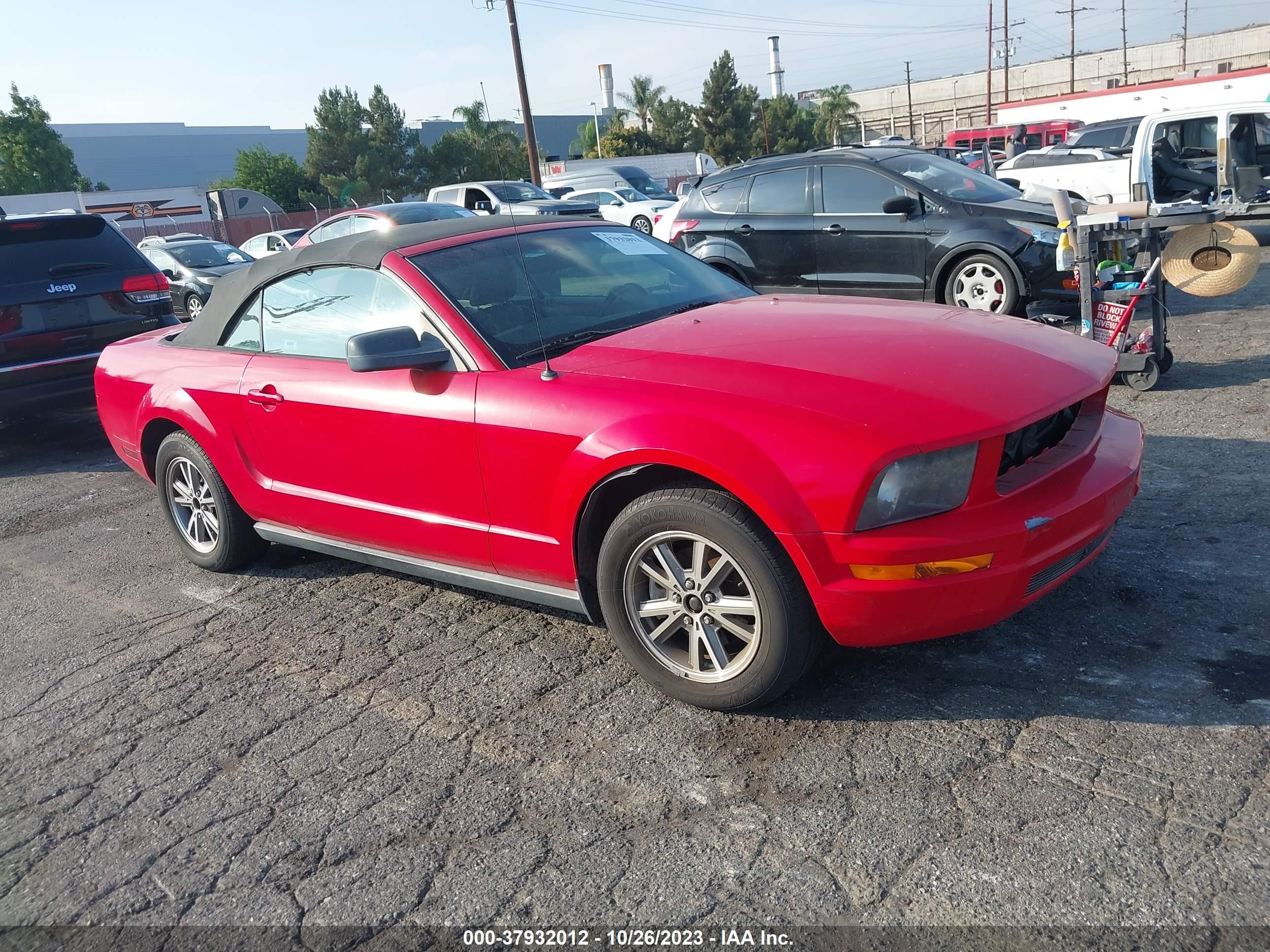 ford mustang 2005 1zvft84n455195274