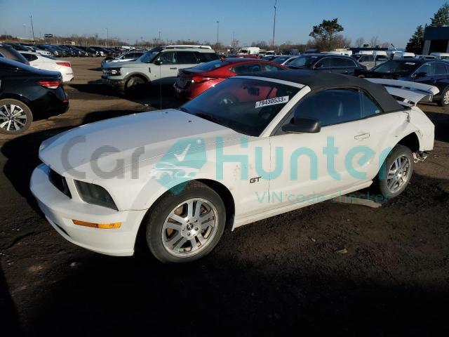 ford mustang 2006 1zvft85h065114135