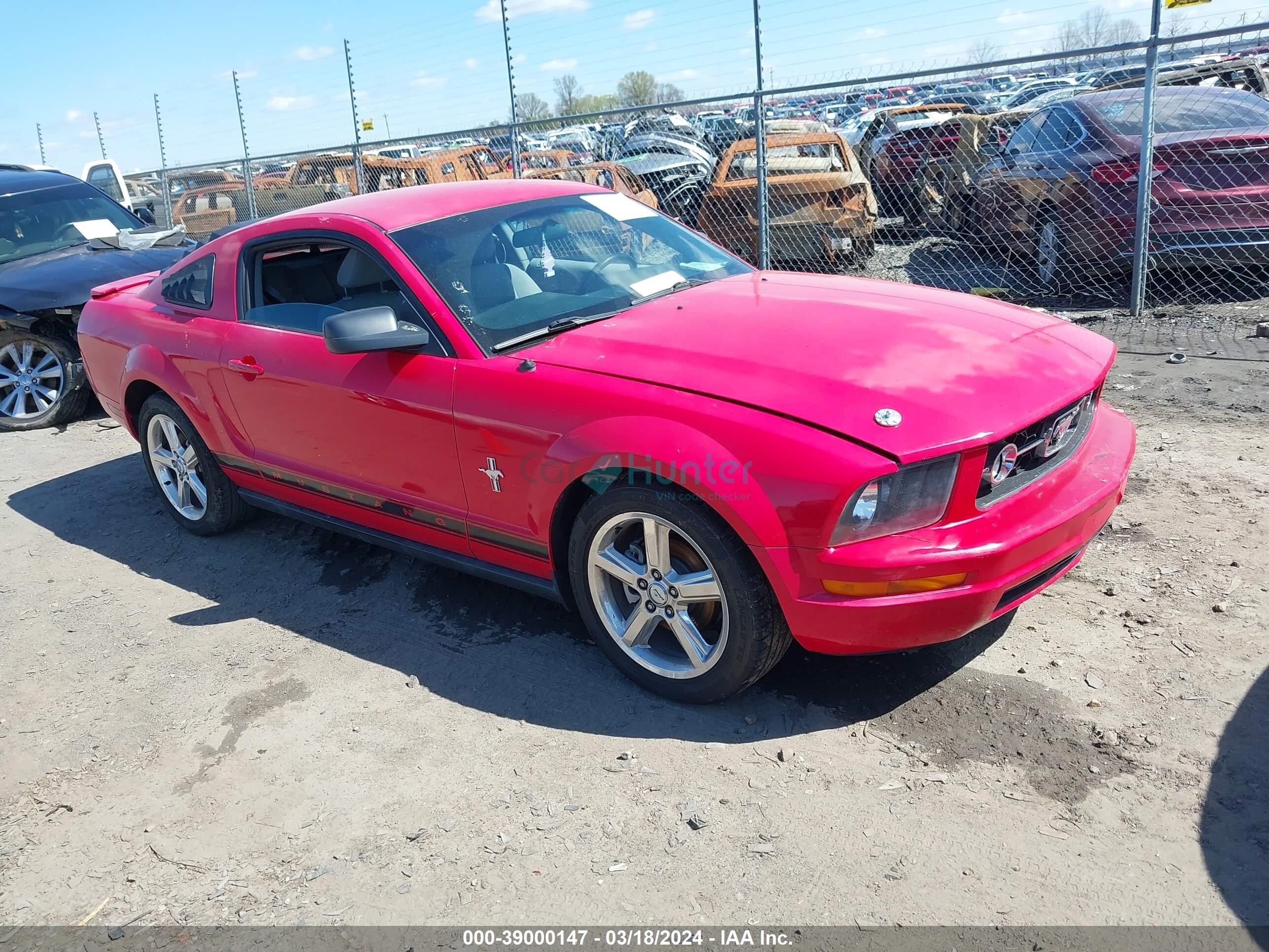 ford mustang 2008 1zvht80n085180144