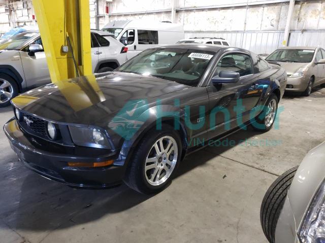 ford mustang gt 2007 1zvht82h075308579