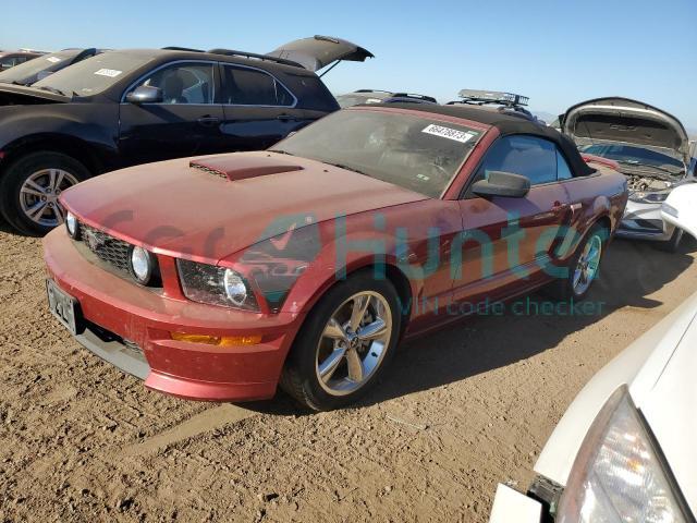 ford mustang gt 2007 1zvht85h875334102