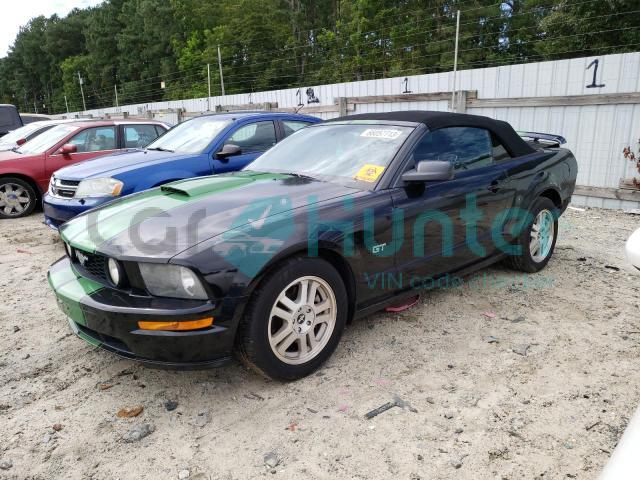 ford mustang gt 2007 1zvht85h975334528