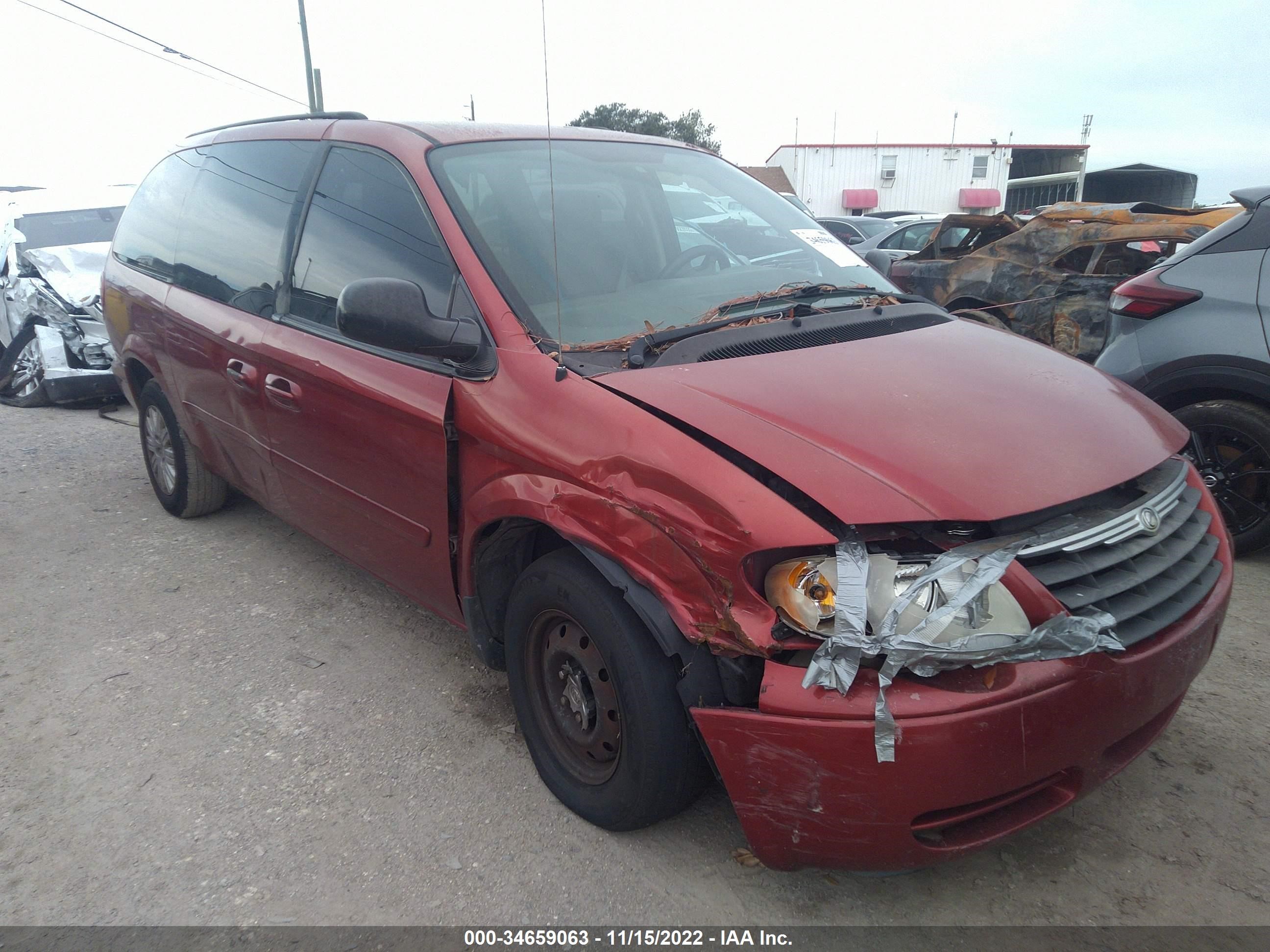 chrysler town & country 2007 2a4gp44r27r343025