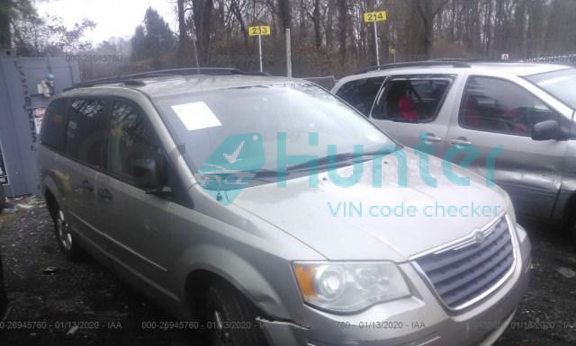 chrysler town and country 2008 2a8hr44h18r775143