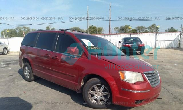 chrysler town and country 2008 2a8hr54p18r696777