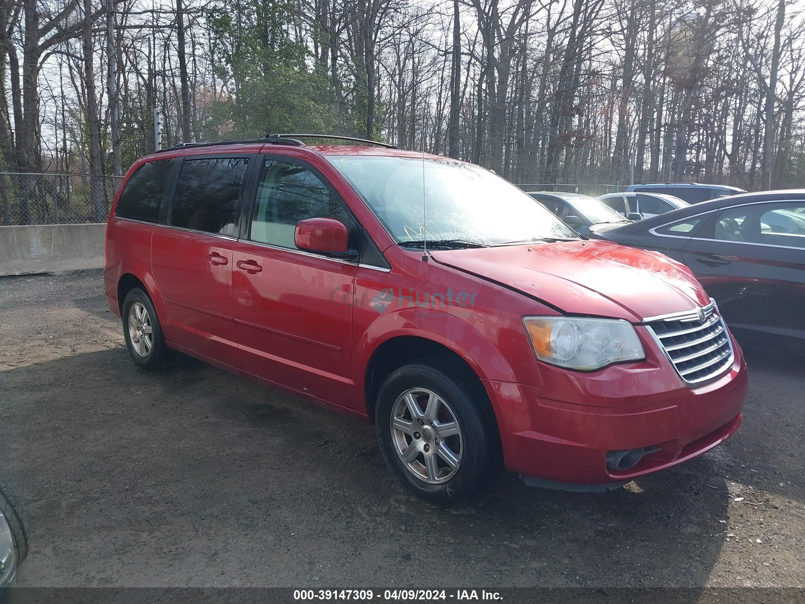 chrysler town & country 2008 2a8hr54px8r103398