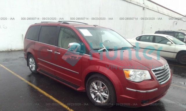 chrysler town and country 2008 2a8hr64x98r793683