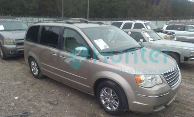 chrysler town and country 2008 2a8hr64xx8r148959