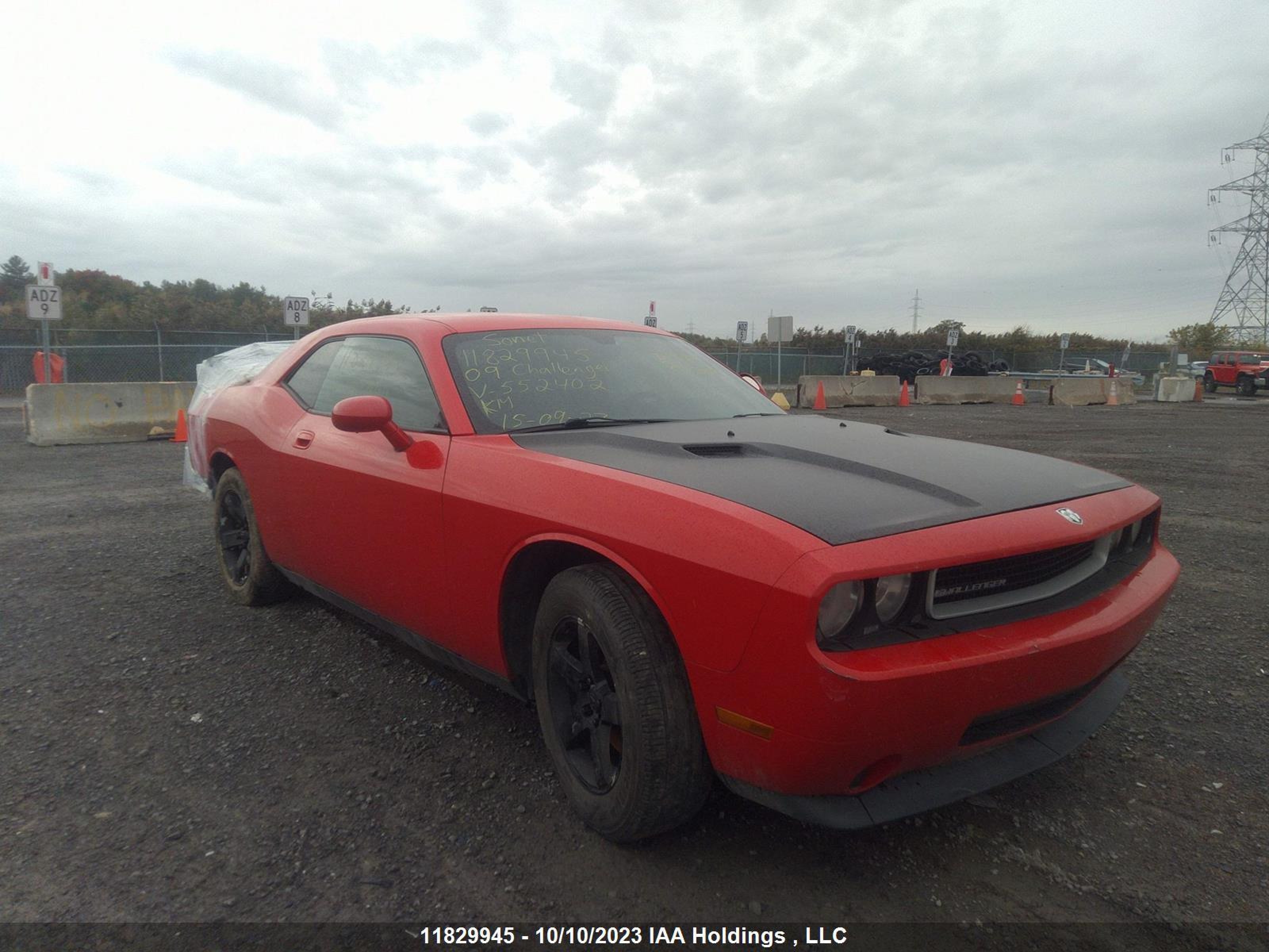 dodge challenger 2009 2b3lj44v39h552402