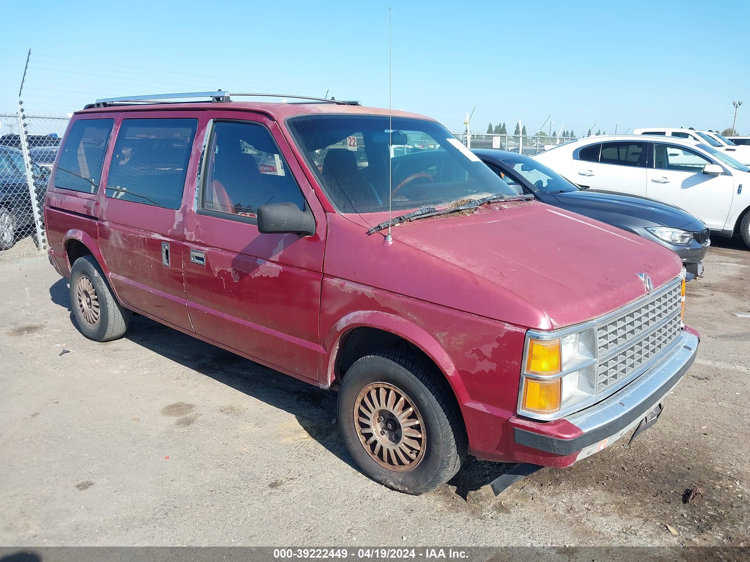 dodge caravan 1986 2b4fk51g5gr755039