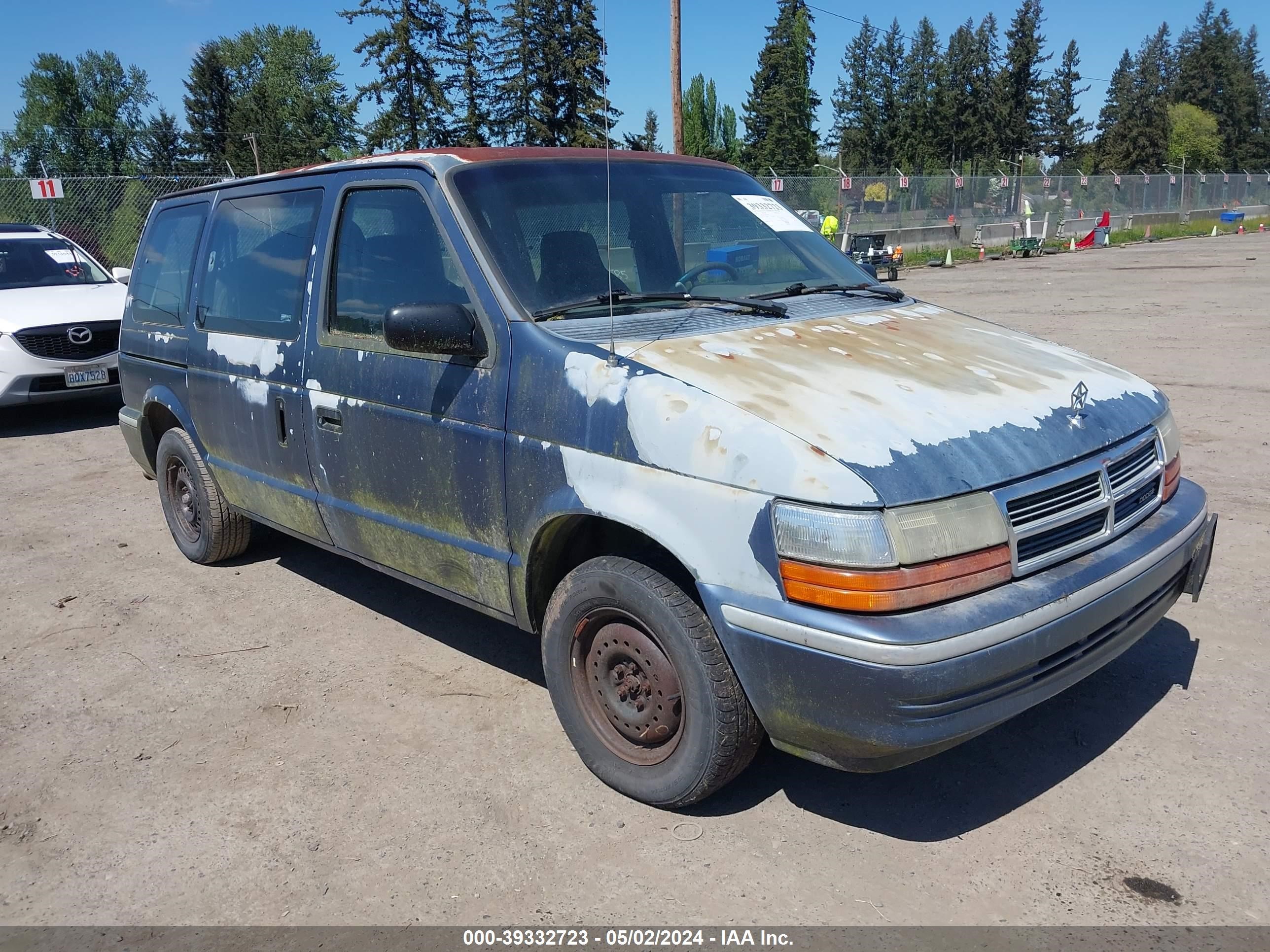 dodge caravan 1992 2b4gh2535nr700645