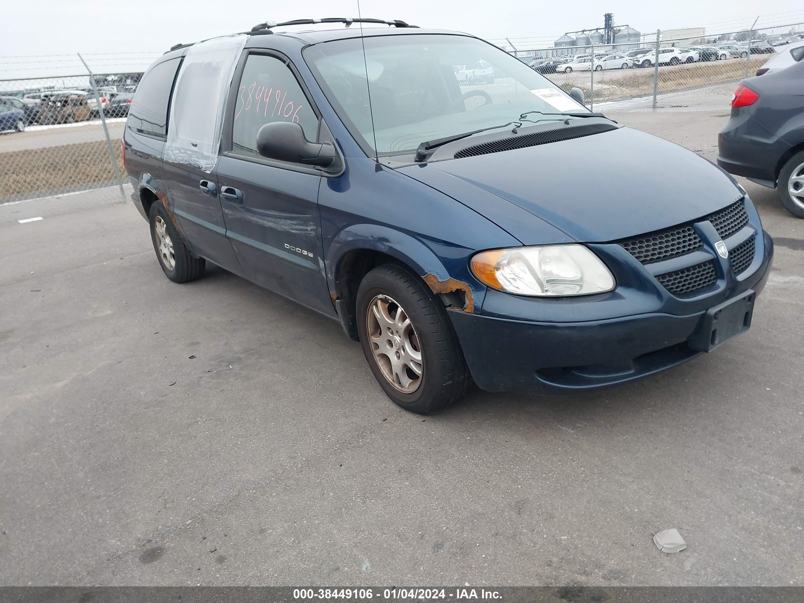 dodge caravan 2001 2b4gp74l91r384517