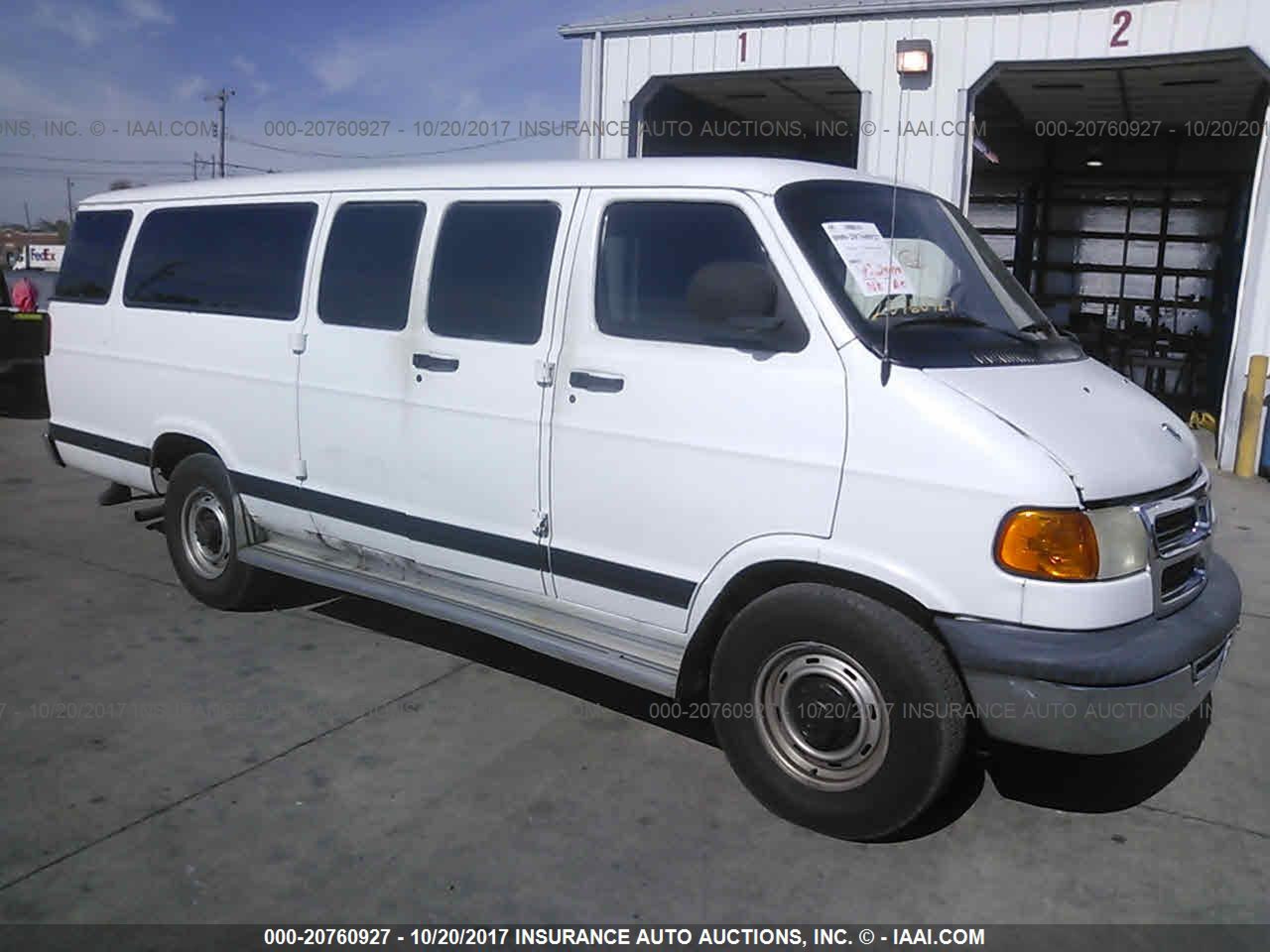 dodge ram van 2001 2b5wb35z51k534732