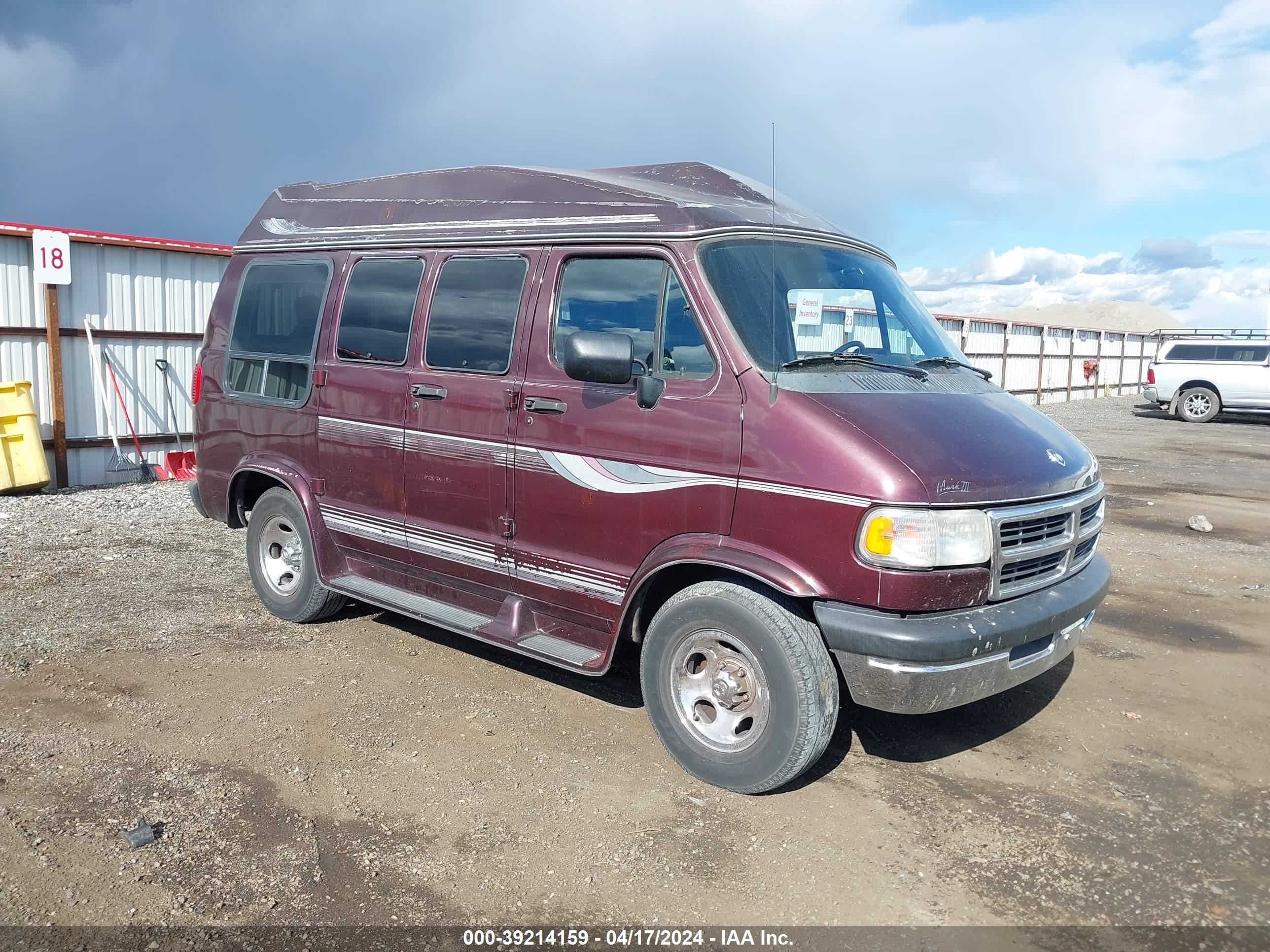 dodge ram van 1996 2b6hb21x5tk122865