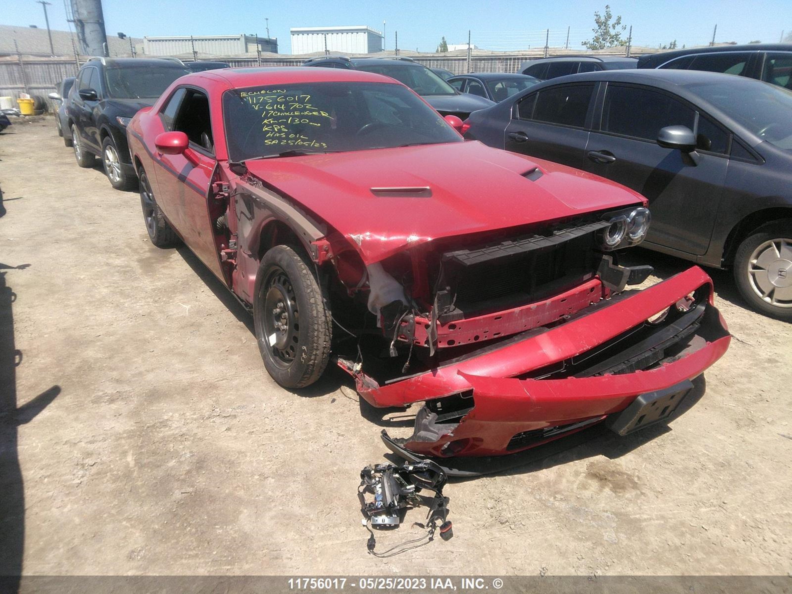 dodge challenger 2017 2c3cdzag3hh614702