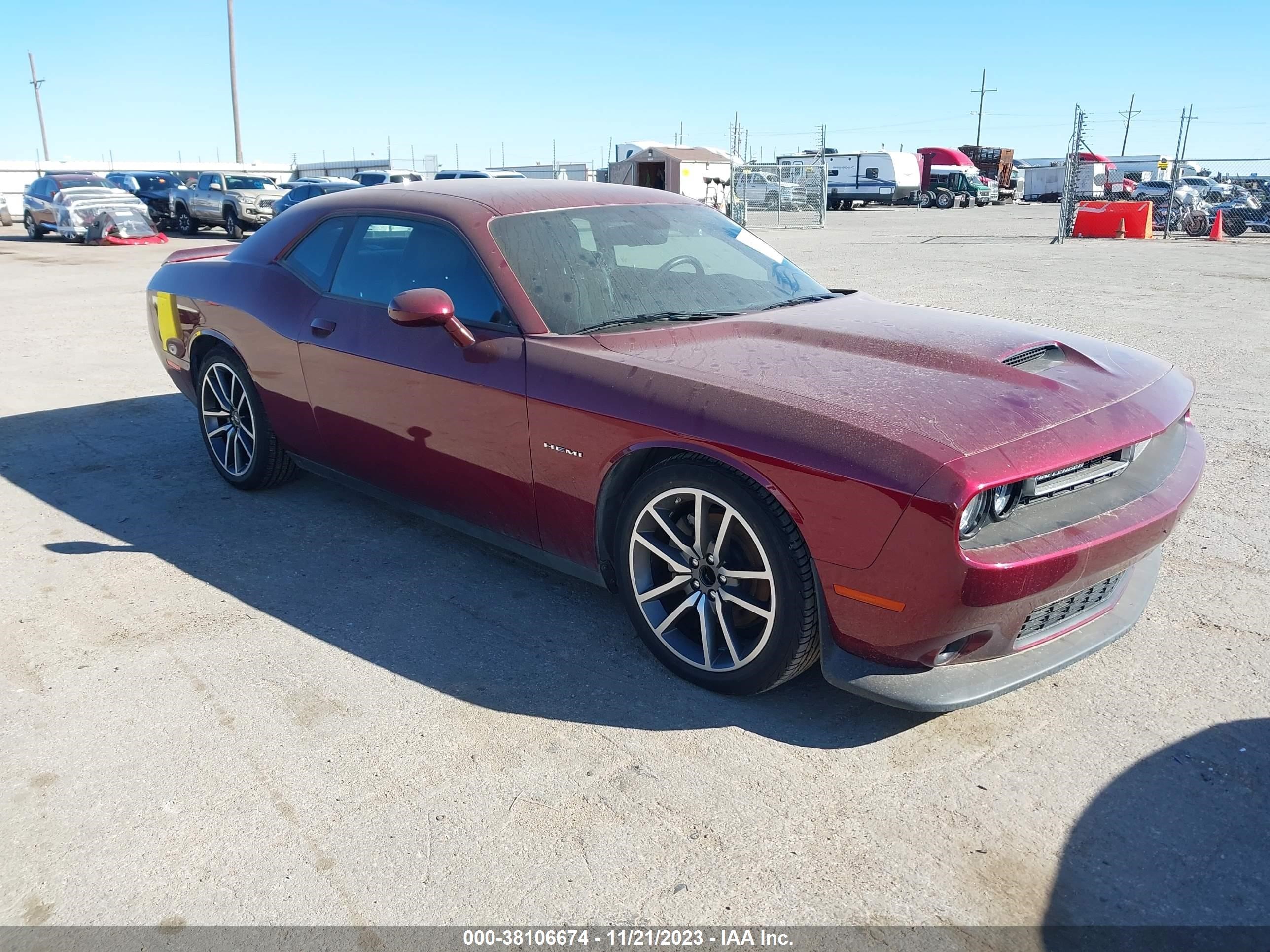 dodge challenger 2022 2c3cdzbt6nh230596