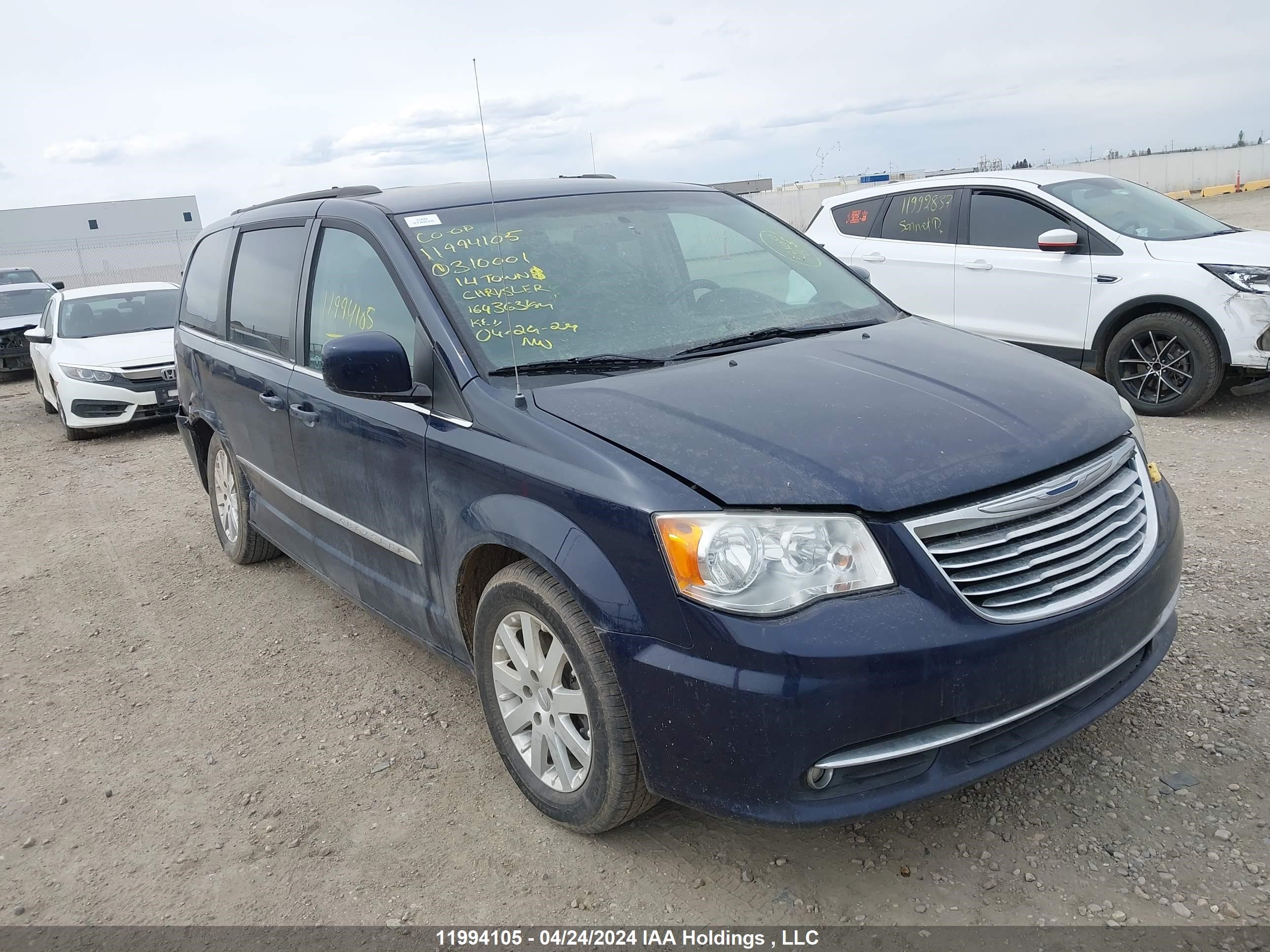 chrysler town & country 2014 2c4rc1bg0er310001